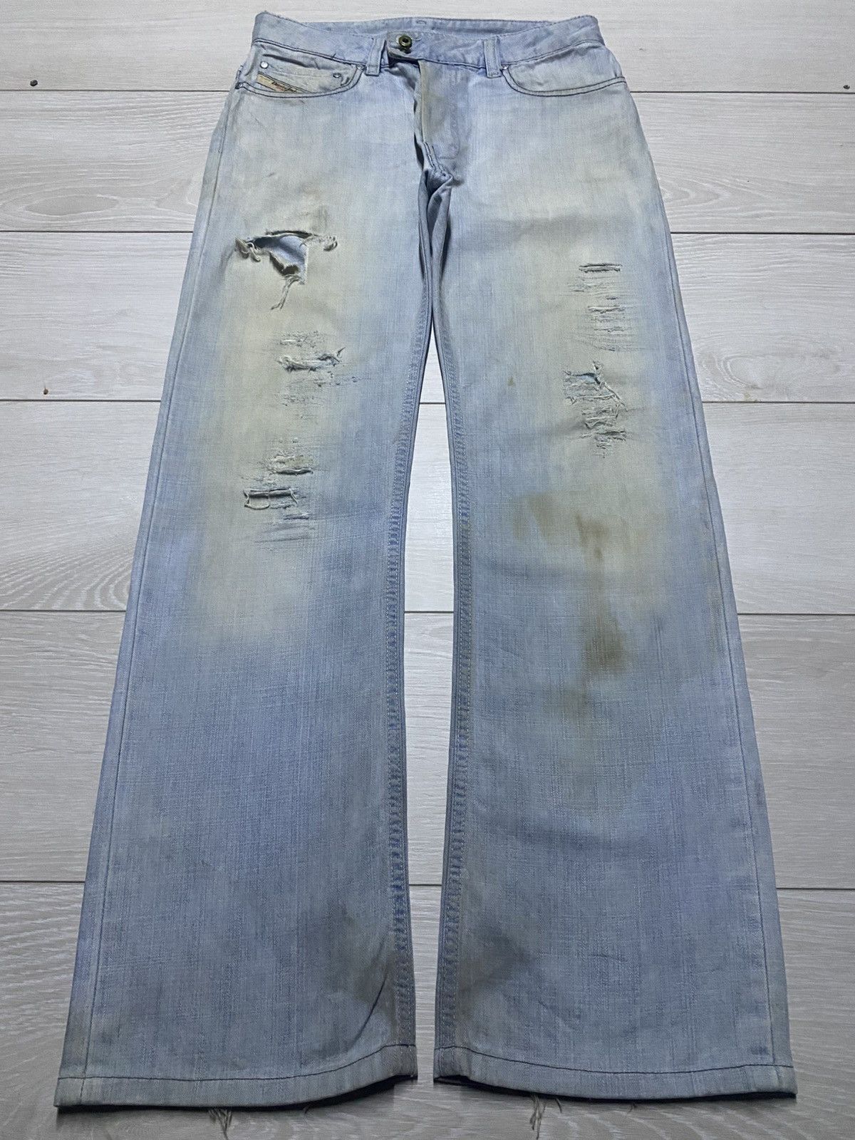 A-COLD-WALL* × Diesel Vintage Diesel Light Wash Little Bootcut Jeans Size US 28 / EU 44 - 1 Thumbnail