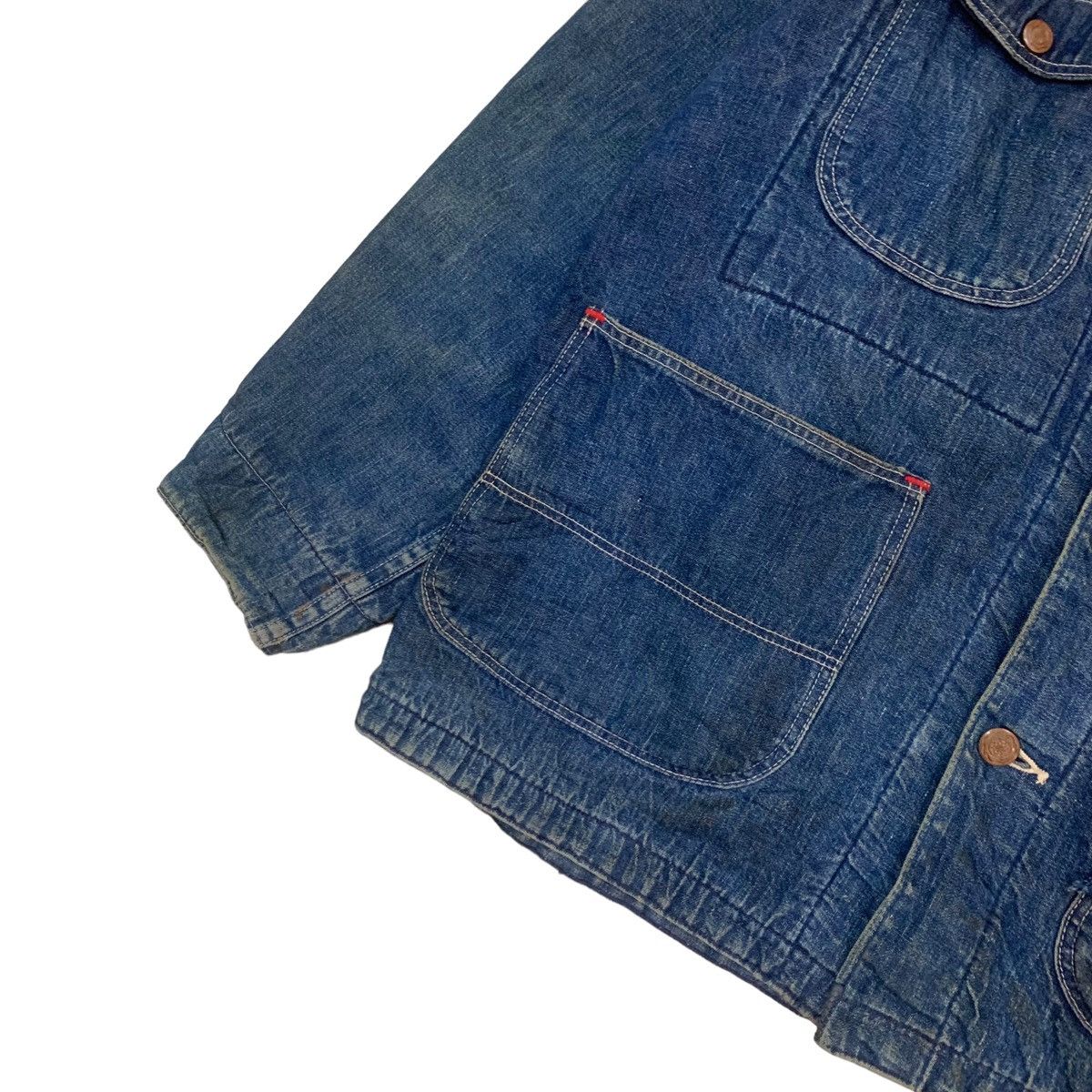 Sears Vintage 50s Sears Blanket Lined Denim Chore Jacket Size US M / EU 48-50 / 2 - 7 Thumbnail