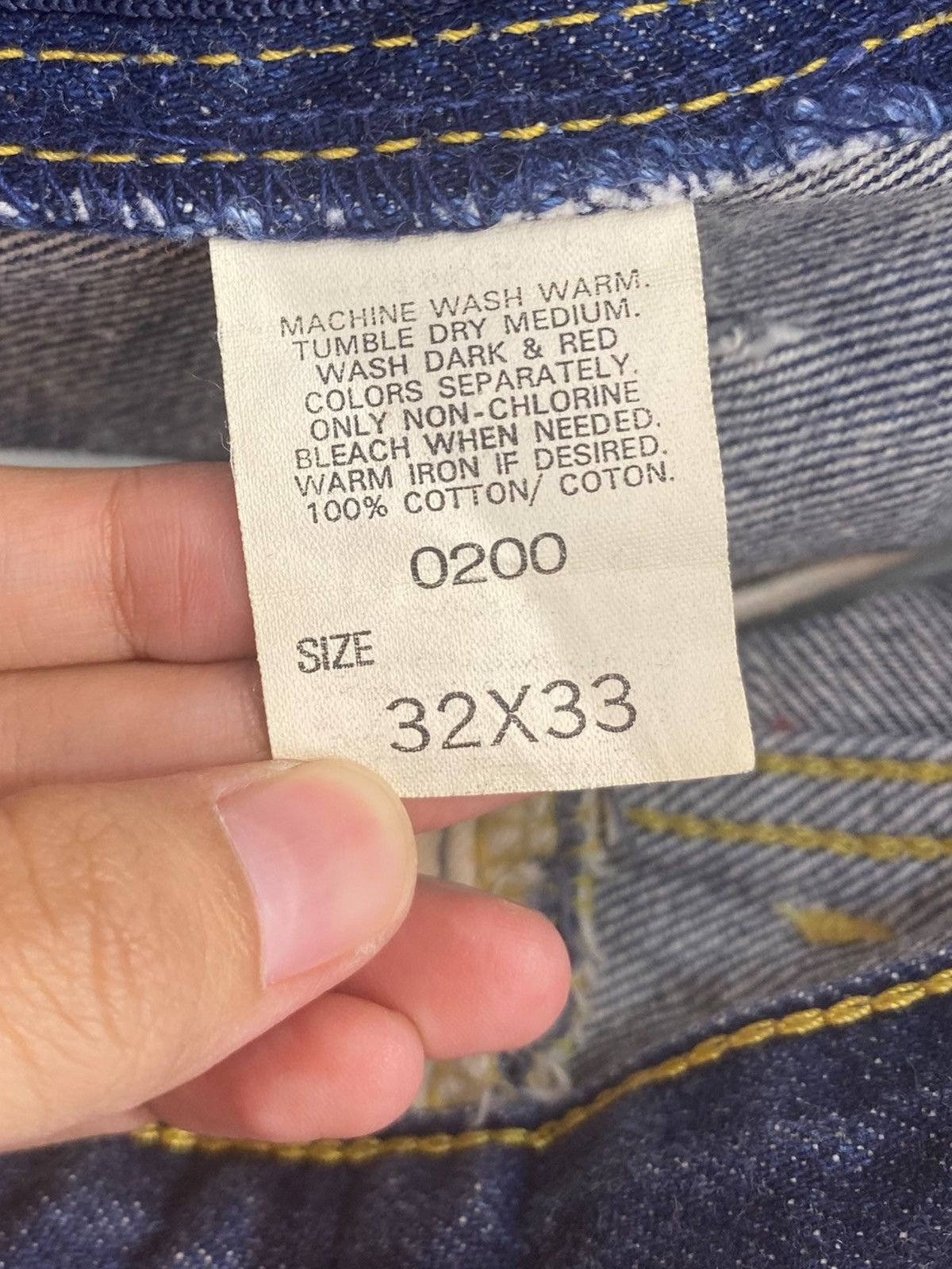 Lee Lee Riders Faded Dark Wash Style Loose Jeans Size US 30 / EU 46 - 13 Thumbnail