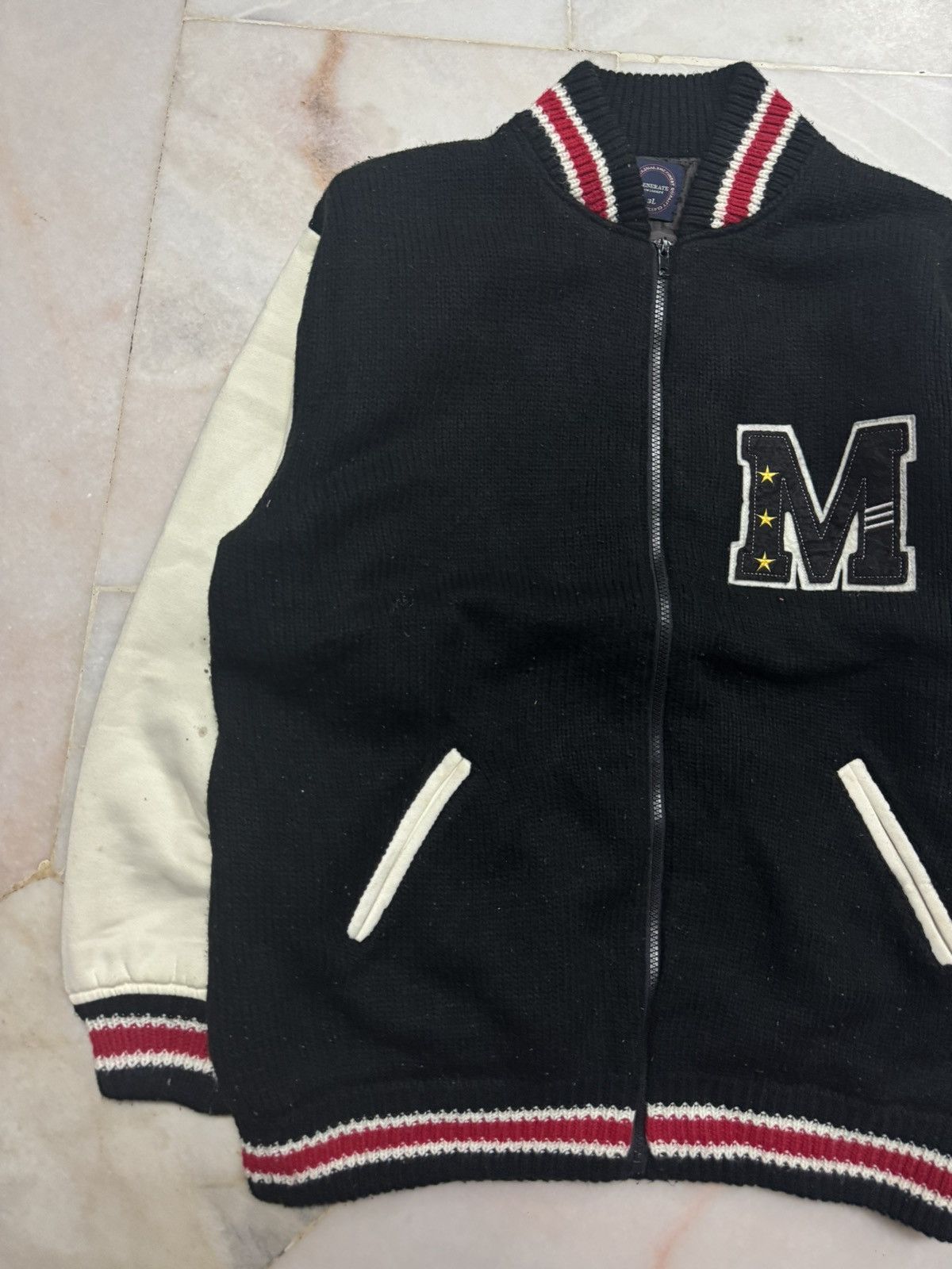 Habitat 💥RARE💥90s JAPANESE EAGLE LOGO NAVAJO ZIPPER STYLE BOMBER Size US XL / EU 56 / 4 - 4 Thumbnail