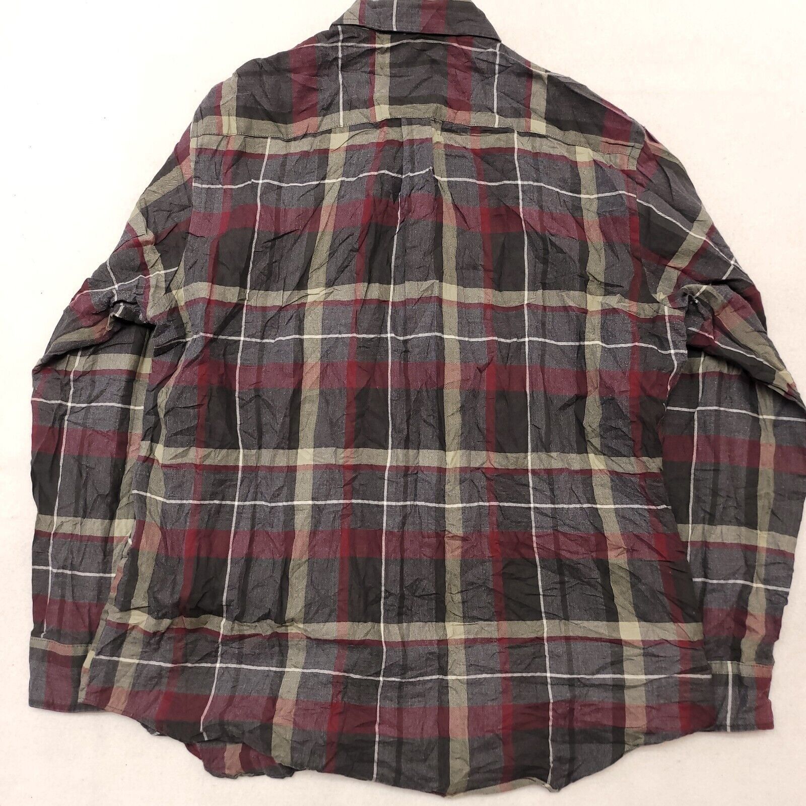 Van Heusen Van Heusen Madras Flannel Button Up Shirt Mens Size XL Gray Size US XL / EU 56 / 4 - 10 Thumbnail