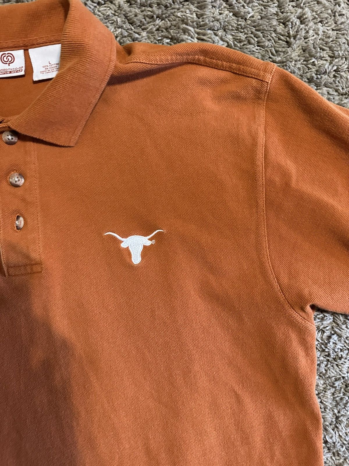 NCAA Vintage NCAA Texas Longhorns polo shirt 90s size large Size US L / EU 52-54 / 3 - 2 Thumbnail