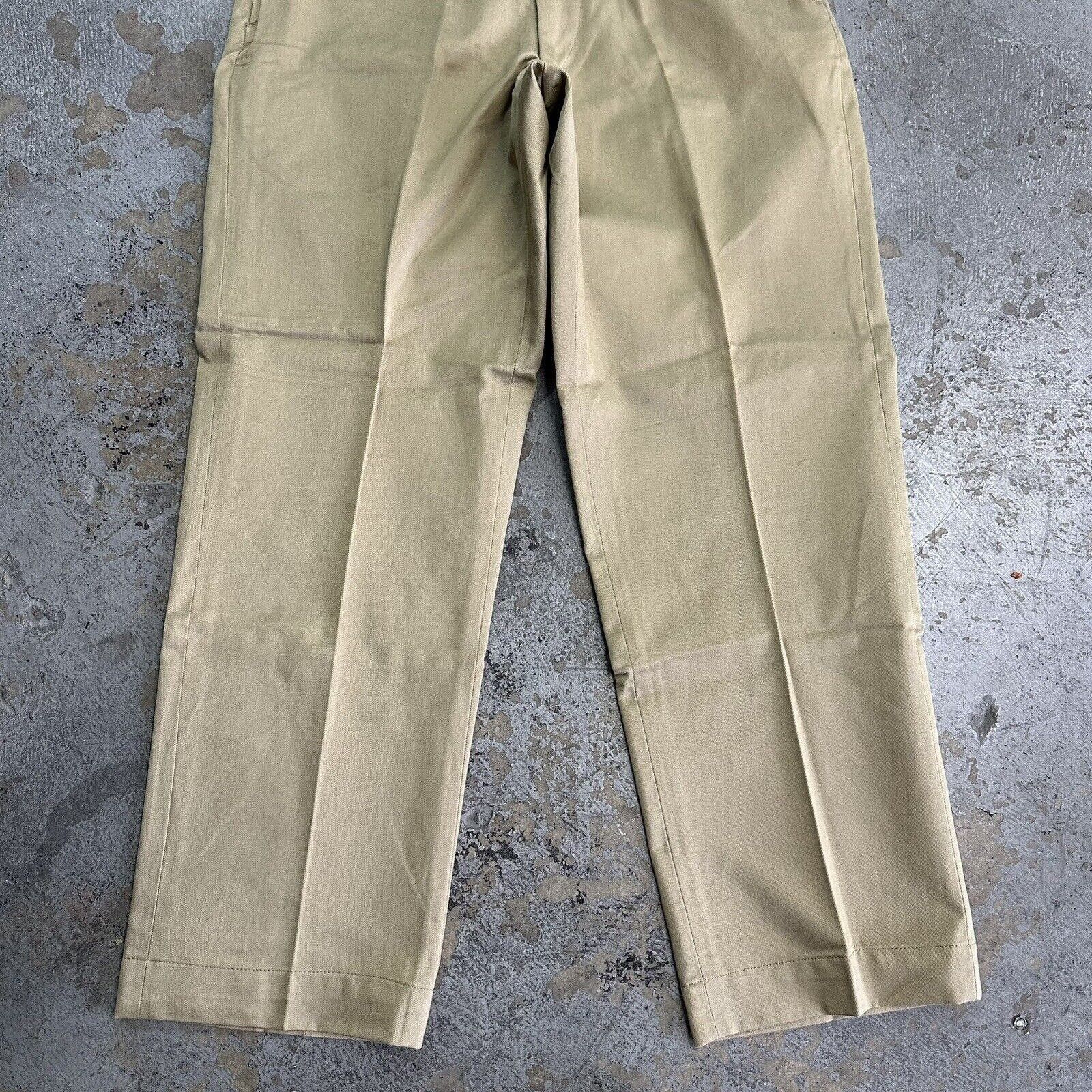 Vintage 60s US Army Military Khaki Chino Trouser Pants