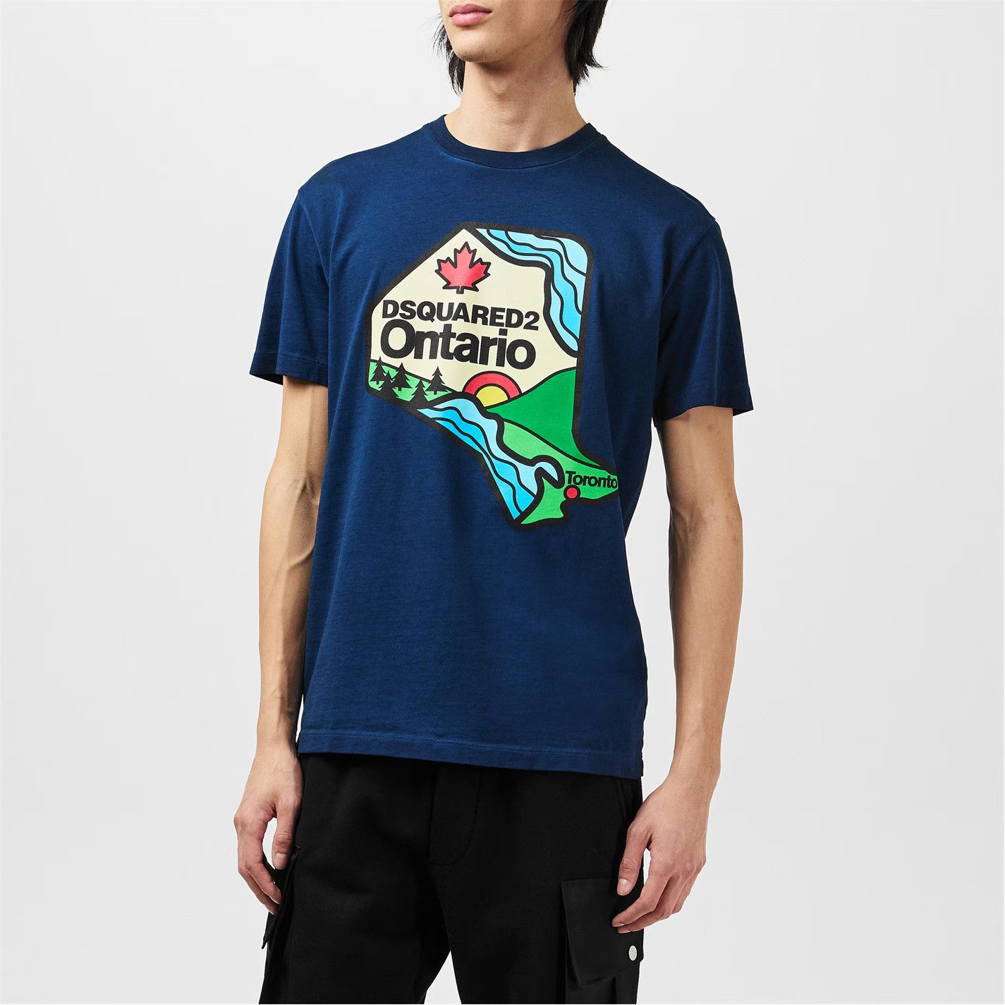 Dsquared2 o1g2r1mq0426 Cool Fit Slim Fit T-Shirt in Blue Size US M / EU 48-50 / 2 - 3 Thumbnail