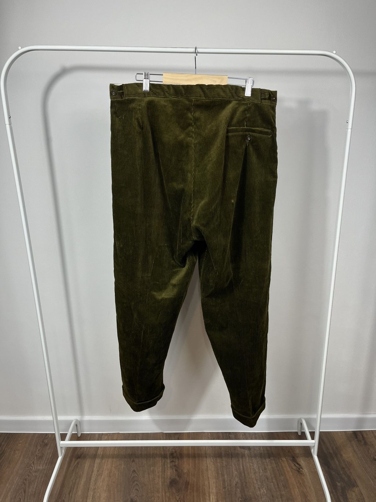 Other Vintage Corduroy Pants Olive Green Low Rise Mens Casual Size US 38 / EU 54 - 13 Thumbnail