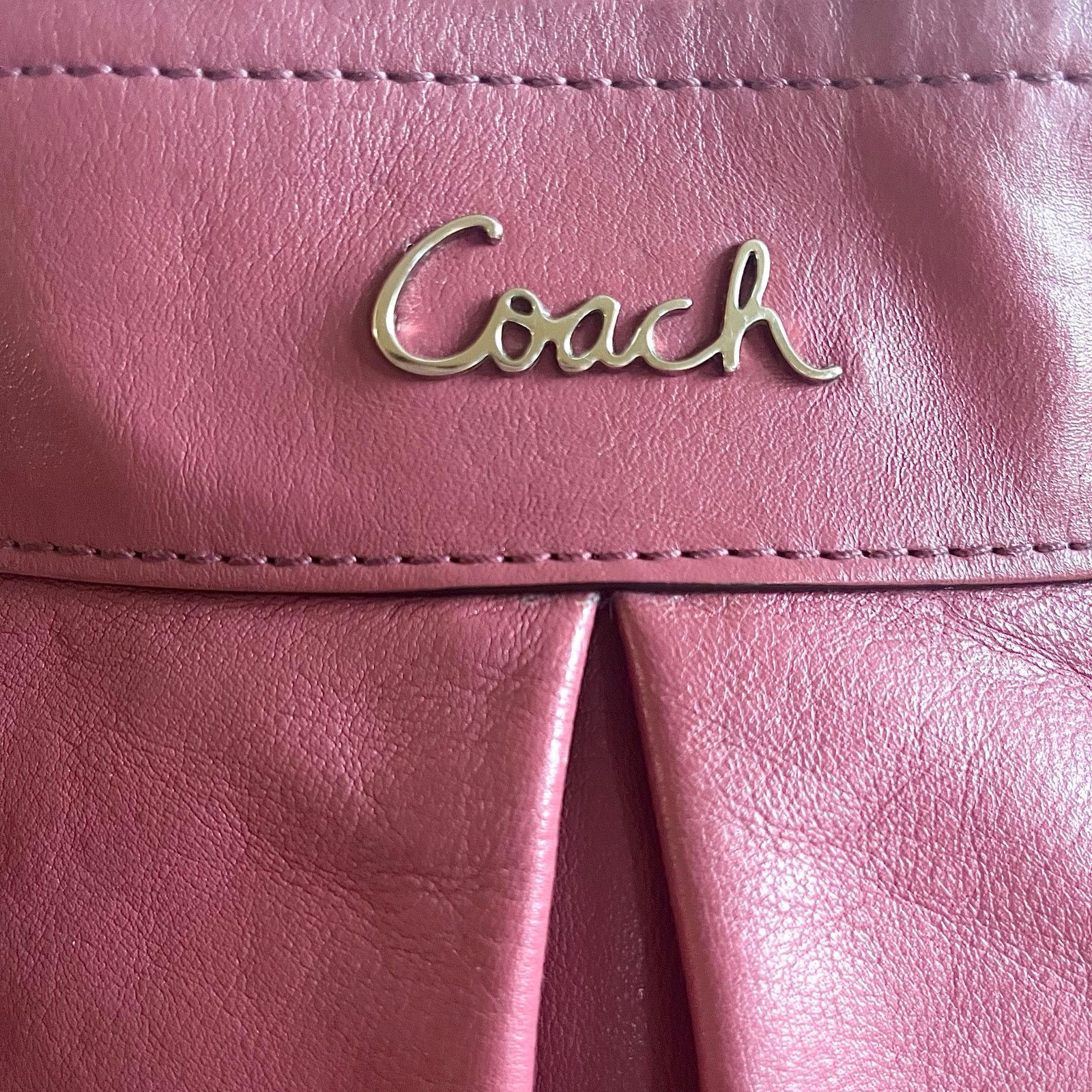 Coach COACH Ashley Leather 2 Way Bag, Mauve Size ONE SIZE - 2 Thumbnail