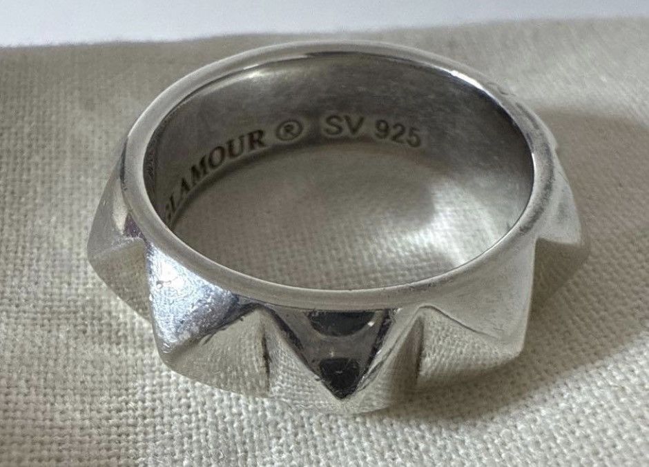 Hysteric Glamour Hysteric Glamour Studded Silver Ring US8 Size ONE SIZE - 4 Thumbnail