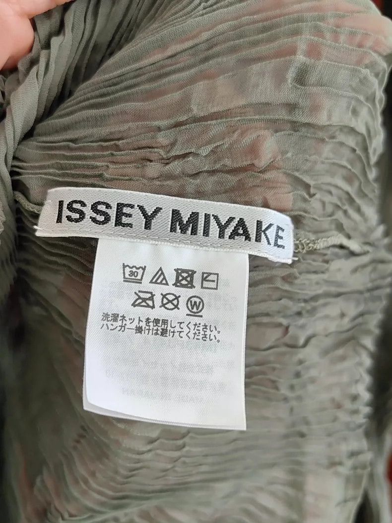 Issey Miyake Issey Miyake size:2 Mossy green willow striped pleated lon Size S / US 4 / IT 40 - 4 Thumbnail