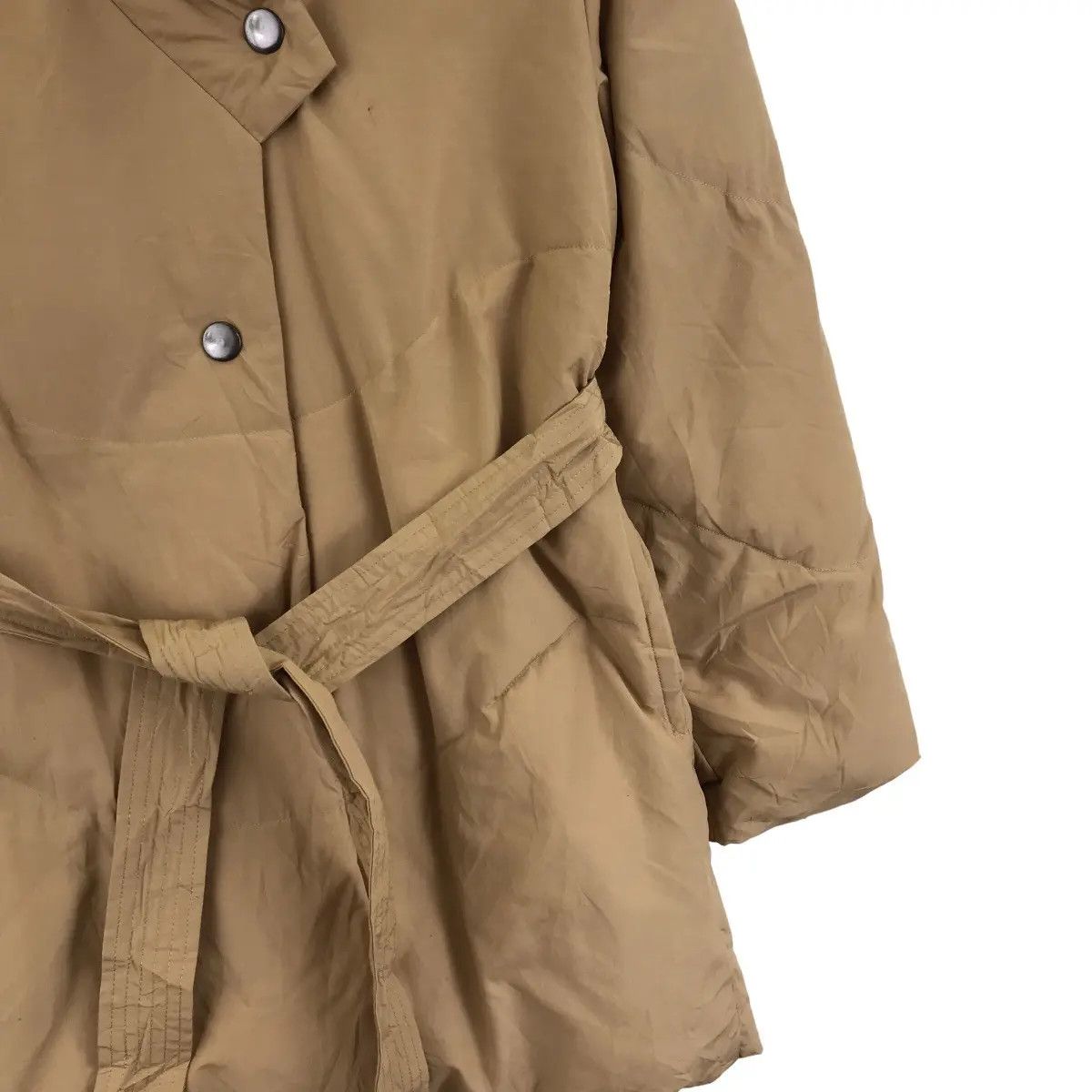Vintage BVONO MILANO THINSULATE Featherless Puffer Trench Coat Size L / US 10 / IT 46 - 4 Thumbnail