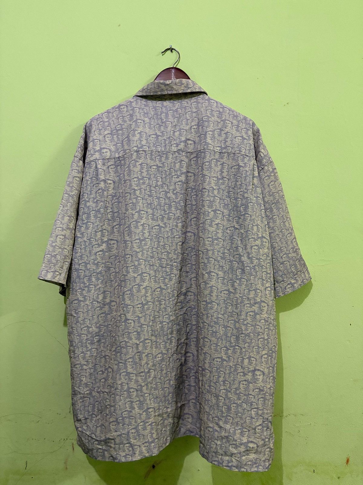 Karl Kani × Vintage Vintage Karl kani Button Shirt Full Print Face Design HipHop Size US XXL / EU 58 / 5 - 5 Thumbnail