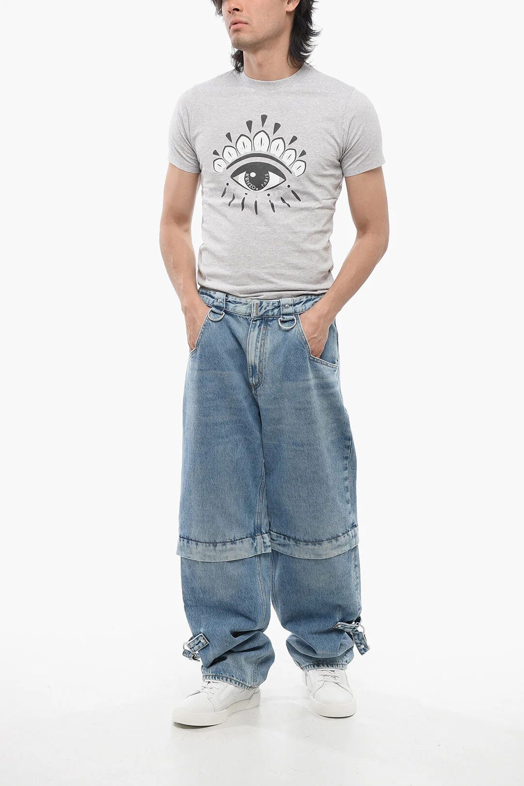 Givenchy og1mm0326 Utility Fit Jeans in Light Blue Size US 30 / EU 46 - 4 Thumbnail