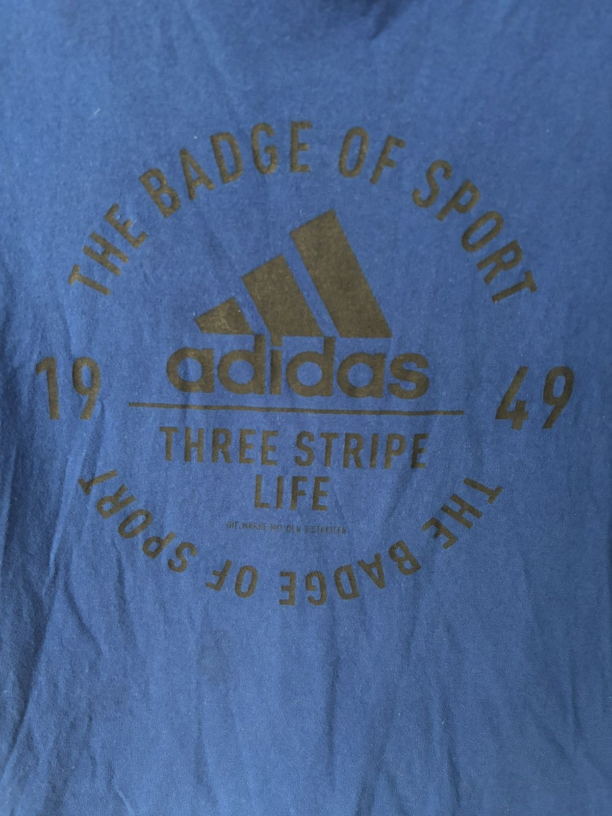 Adidas Adidas Blue T-Shirt Size US S / EU 44-46 / 1 - 2 Thumbnail