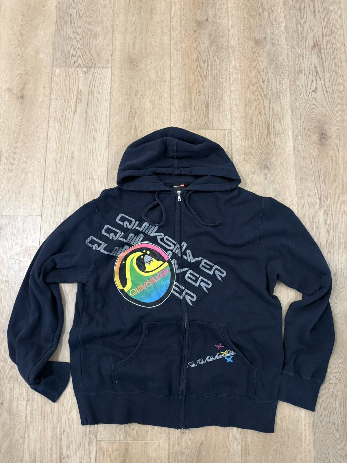 Quicksilver Vintage Quicksilver Hoodie Size US XL / EU 56 / 4 - 2 Thumbnail