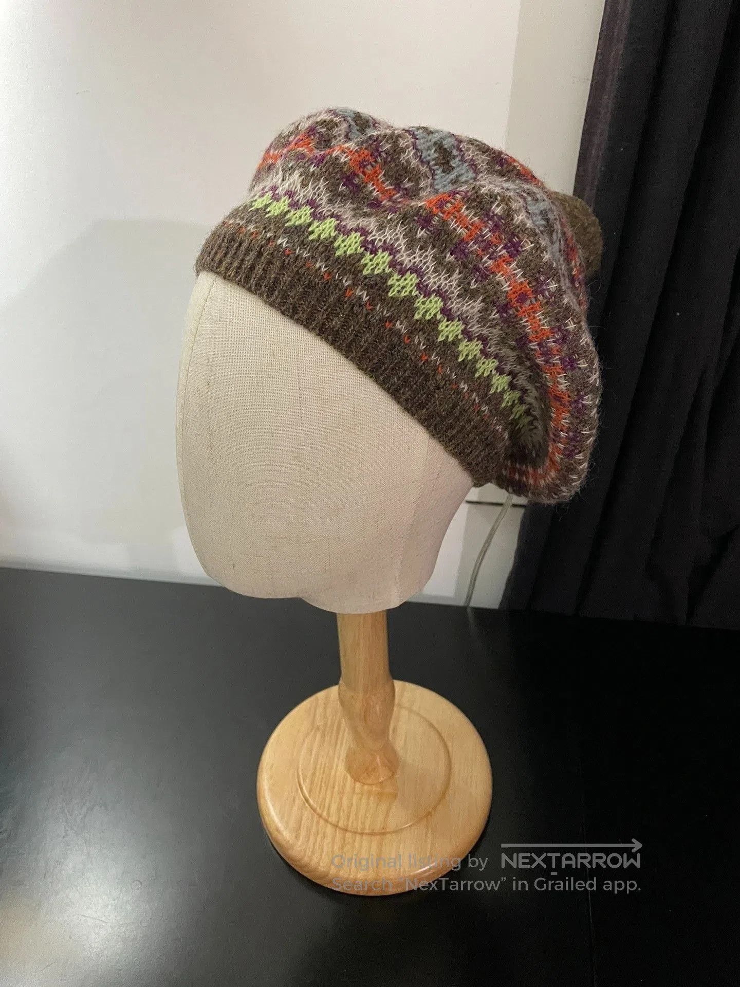 Kapital Kapital Ethnic Knit Dome Cap. Size ONE SIZE - 3 Thumbnail