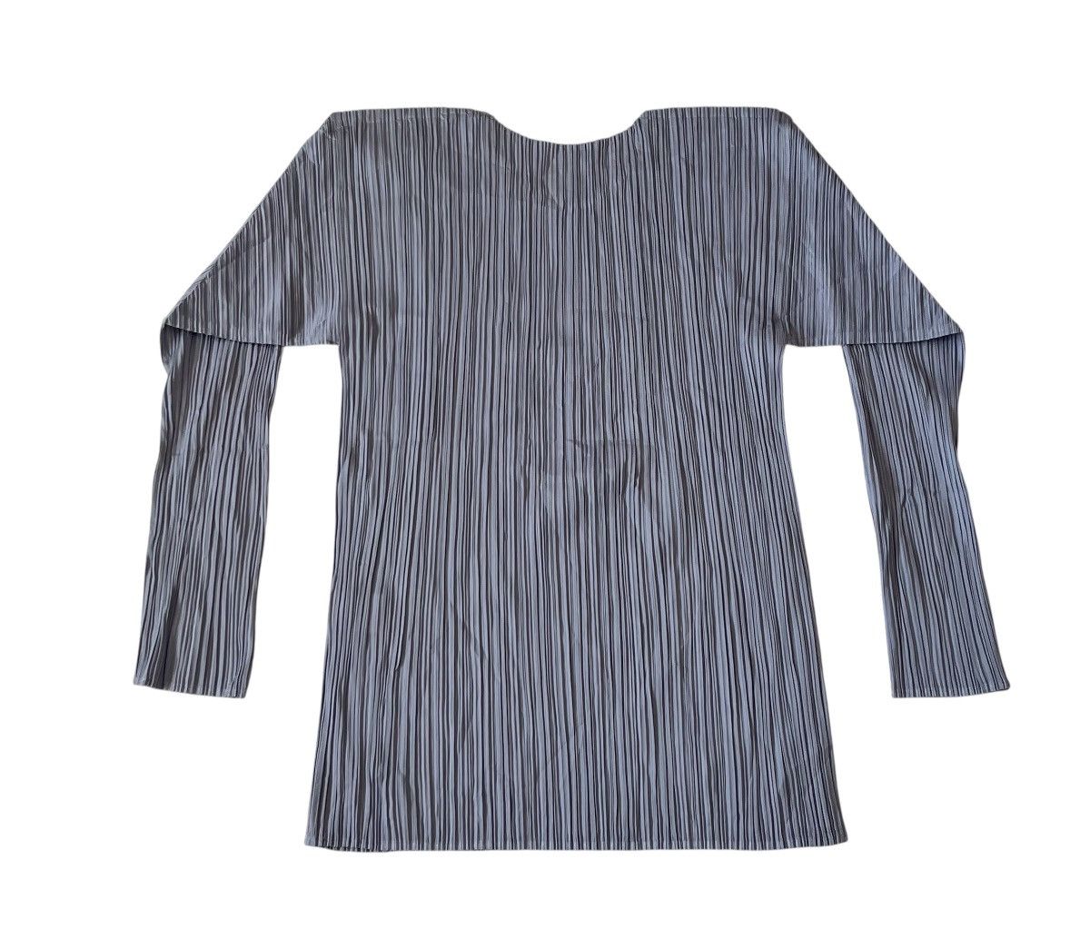 Issey Miyake Vintage Issey miyake pleated grey longsleeve Size M / US 6-8 / IT 42-44 - 6 Thumbnail