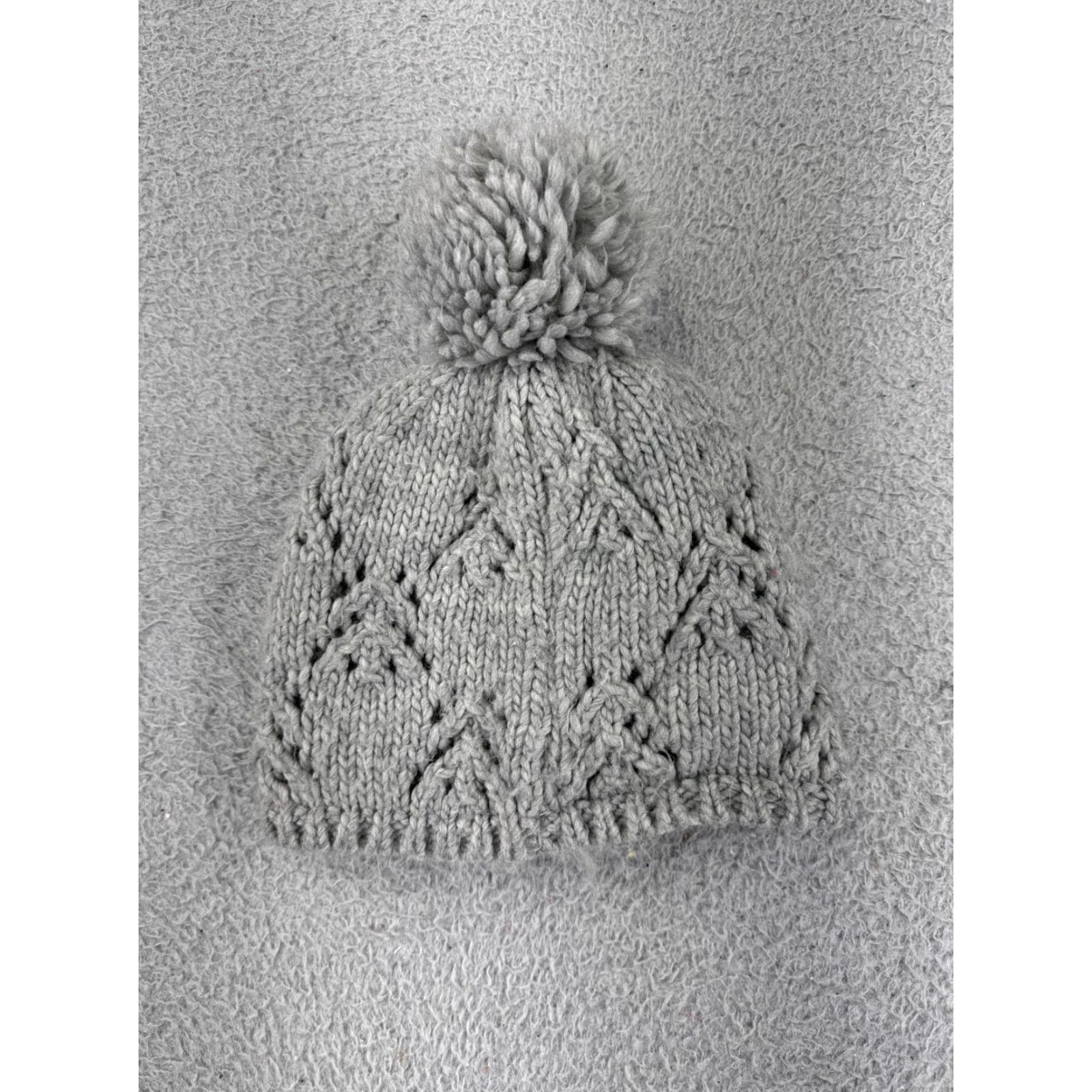 Vintage Chaos Beanie Toque Womens One Size Gray Acrylic Knit Beanie Casual Activewear Ski Womens Size ONE SIZE - 3 Thumbnail