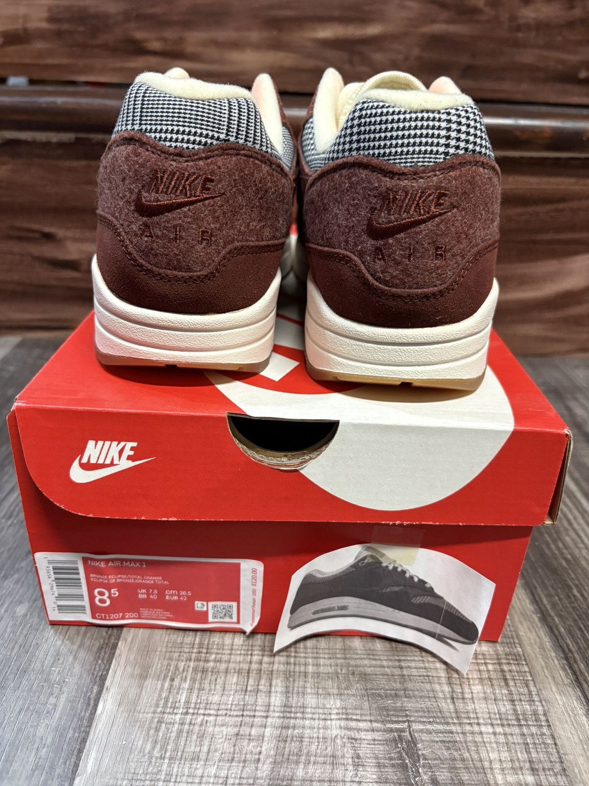 Nike Nike Air Max 1 Houndstooth size 8.5 Size US 8.5 / EU 41-42 - 10 Thumbnail