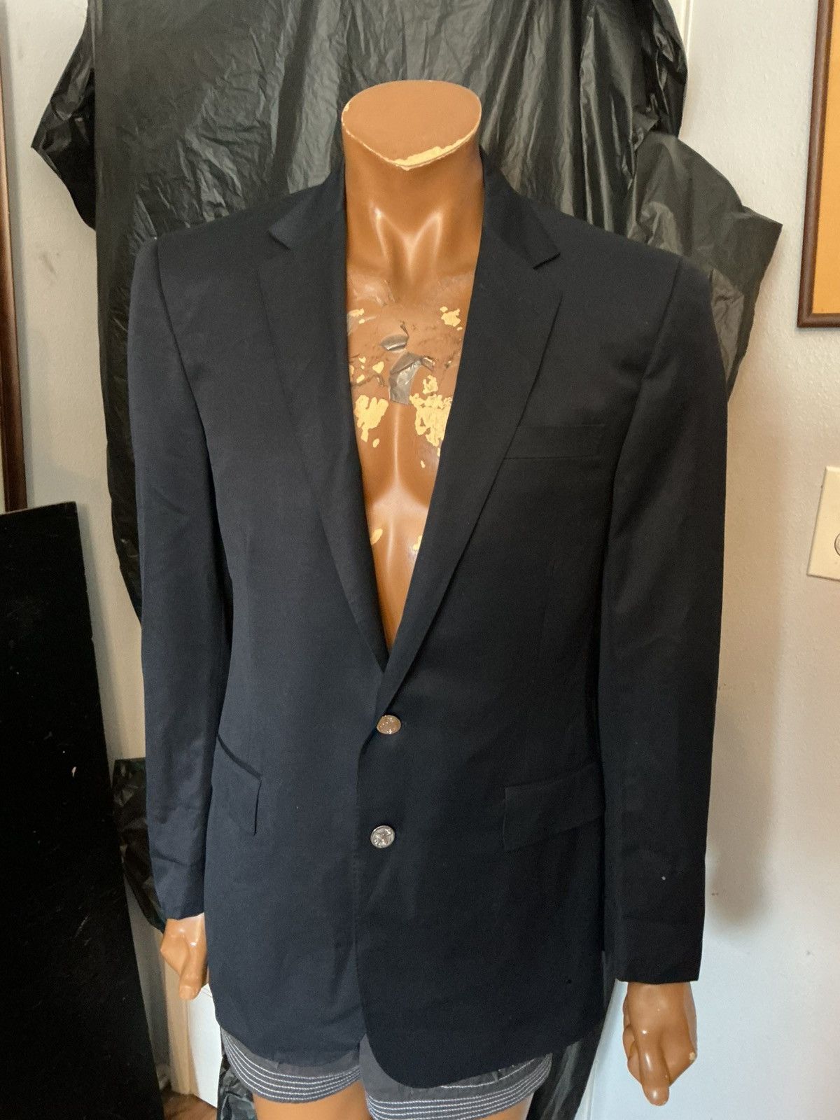 Ralph Lauren Black Label Ralph Lauren Black Label Wool Navy 2 Button Blazer Jacket Size 42L - 19 Thumbnail