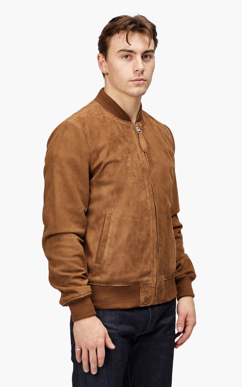 Schott 🇺🇸 NEW❗️Schott NYC Suede Leather Bomber Jacket Rust Rare Retro Size US M / EU 48-50 / 2 - 5 Thumbnail