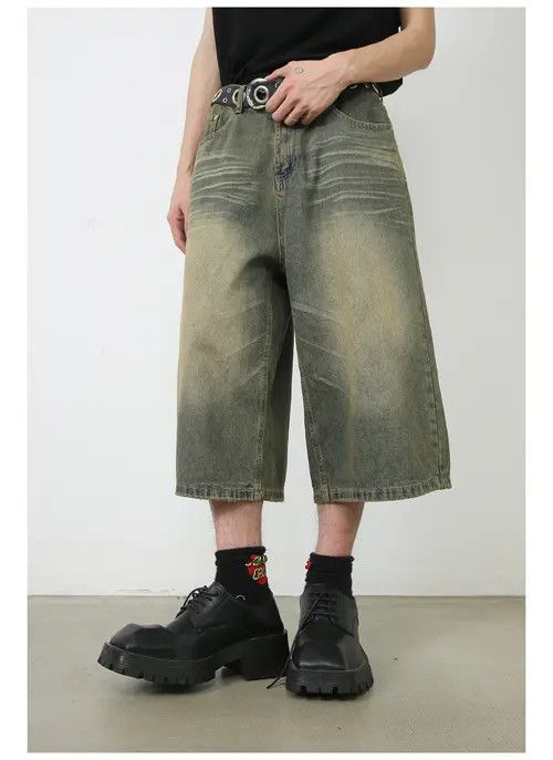 Other Vintage washed distressed loose versatile denim shorts Size US 32 / EU 48 - 3 Thumbnail