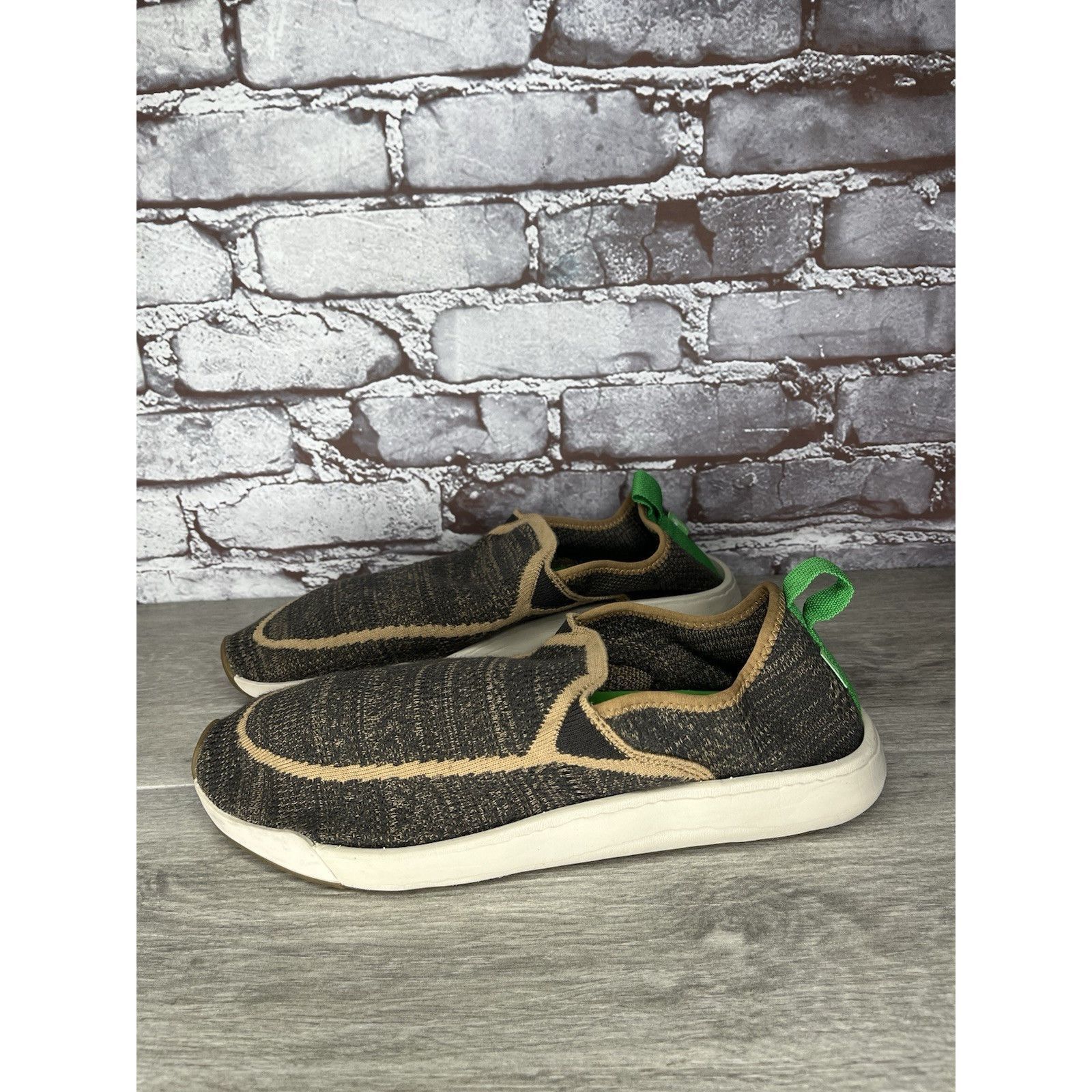 Sanuk Sanuk Chiba Quest Knit Brown Natural Fabric Slip On Shoes Me Size US 10 / EU 43 - 1 Thumbnail
