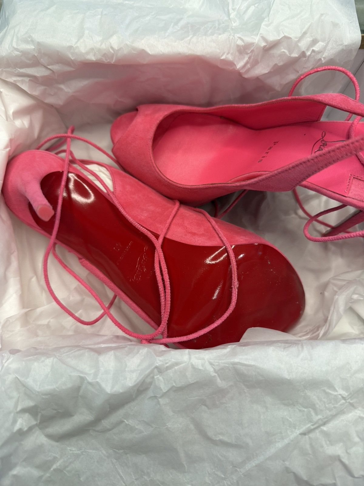 Christian Louboutin Lace Up NVP 120 Size US 10 / IT 40 - 2 Thumbnail