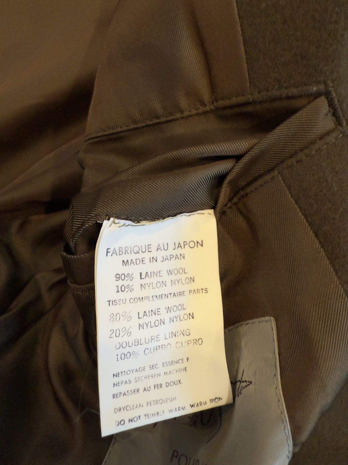Yohji Yamamoto Yohji Yamamoto Pour Homme 80s Double Breasted Jacket Size US M / EU 48-50 / 2 - 8 Thumbnail