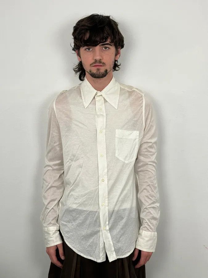 Dsquared2 AW2005 Dsquared2 White God Judgement Transparent Shirt Size US M / EU 48-50 / 2 - 3 Thumbnail