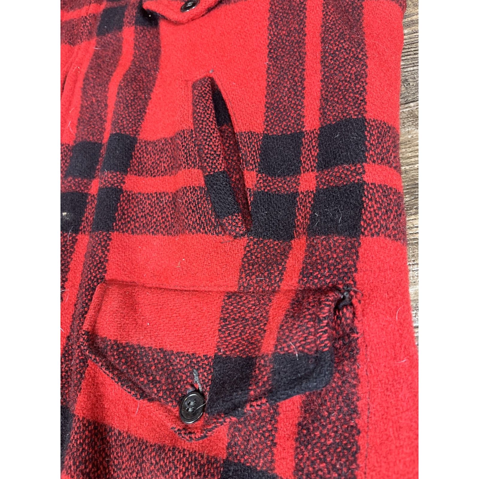 Vintage VINTAGE Sportclad Coat Wool Plaid Mens L Outdoor Hunting Cruiser Jacket Red Pocket Heavyweight Wool Size US L / EU 52-54 / 3 - 5 Thumbnail
