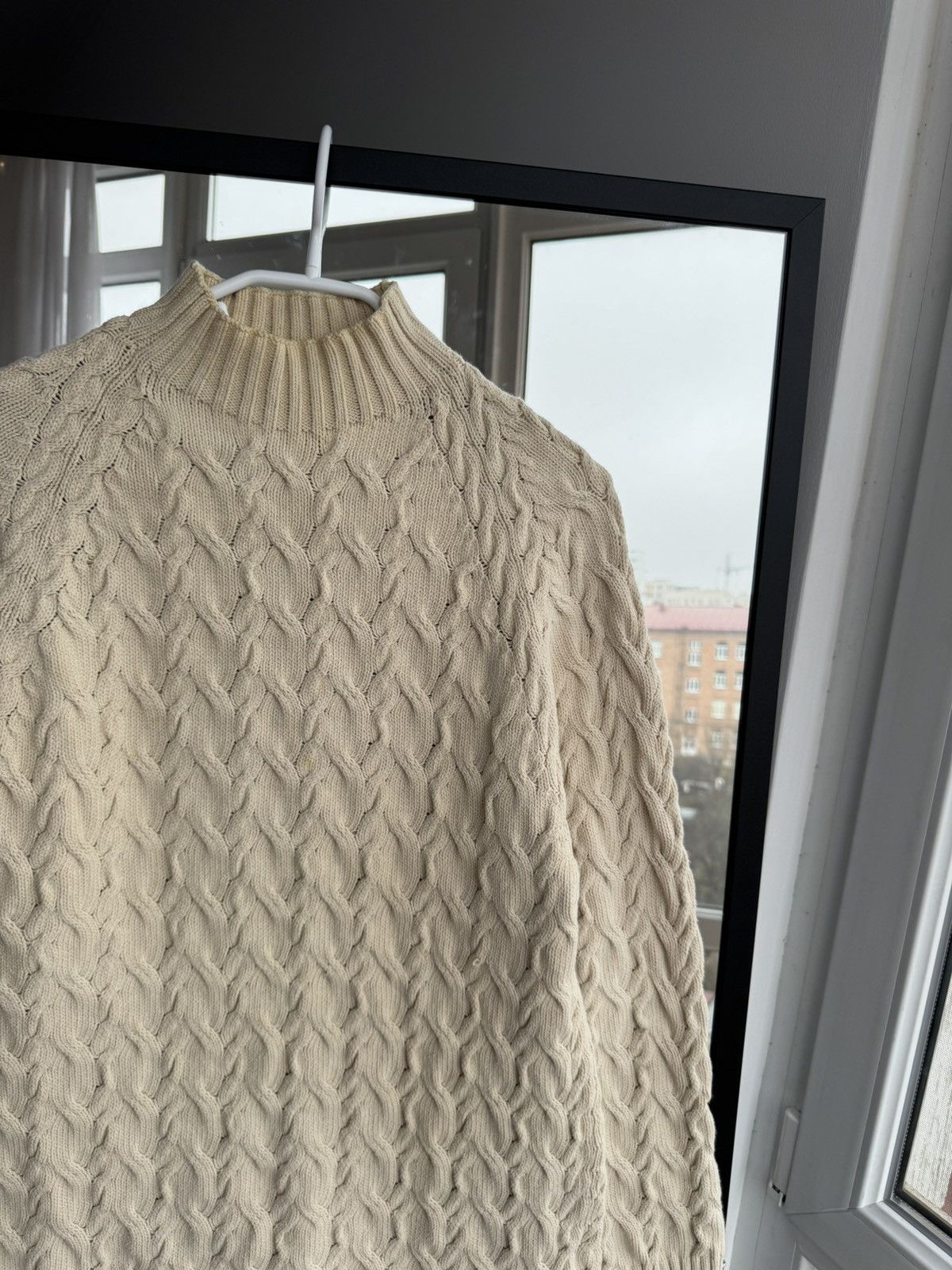 Other Tiki Tirawa Paris Cream Cable Knit Sweater High Neck Sz S Size S / US 4 / IT 40 - 3 Thumbnail