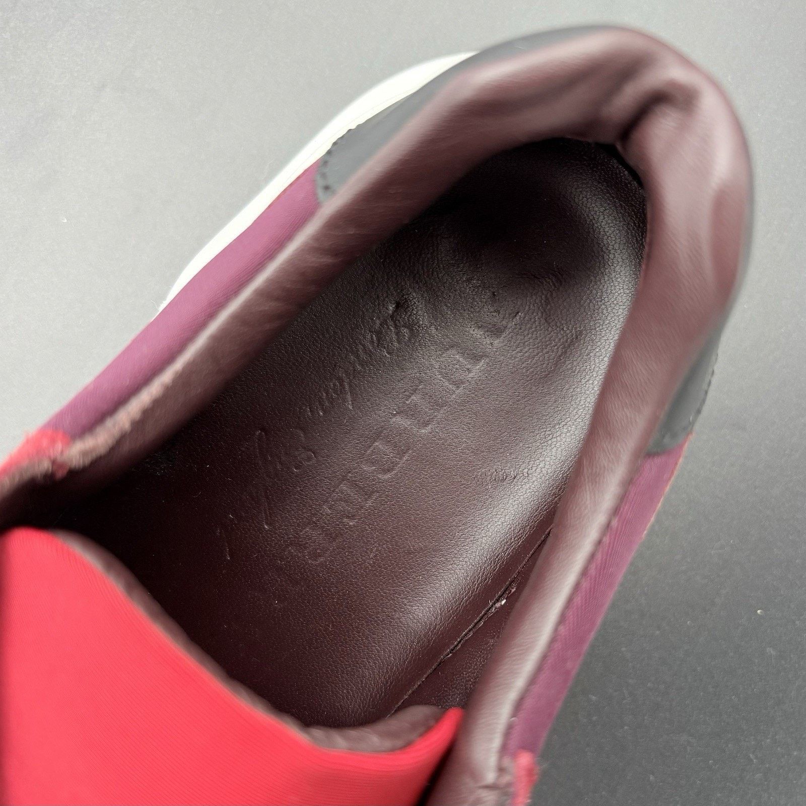 Burberry Burberry Regis Sneaker ' Red Black ' | GREAT CONDITION! Size US 10.5 / EU 43-44 - 6 Thumbnail