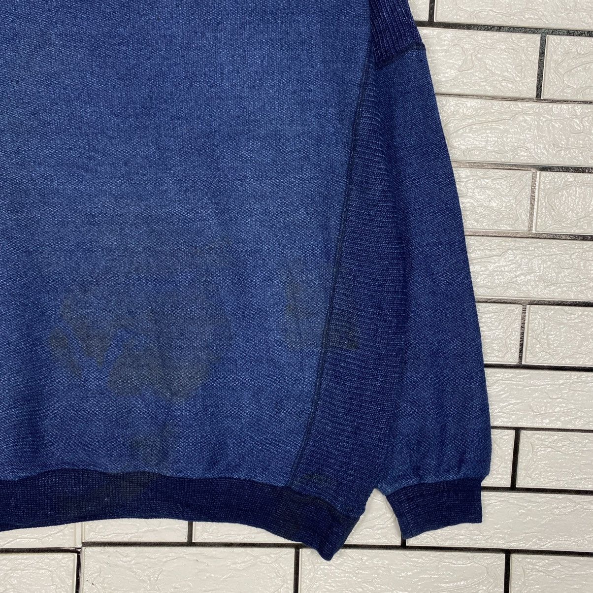 Indigo Vintage Sweatshirt Jantzen Indigoblue Pure Indigo Dyed Size US L / EU 52-54 / 3 - 6 Thumbnail