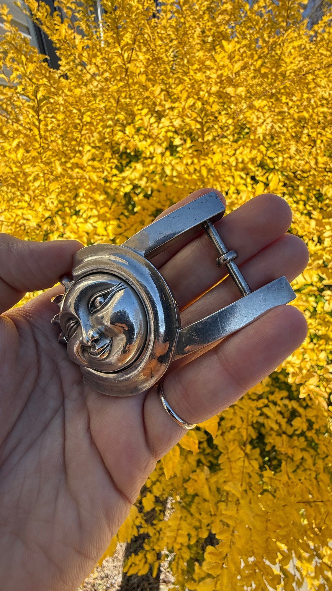 Other Barry Kieselstein-Cord Sterling Silver Sun Face Belt Buckle Size ONE SIZE - 2 Thumbnail