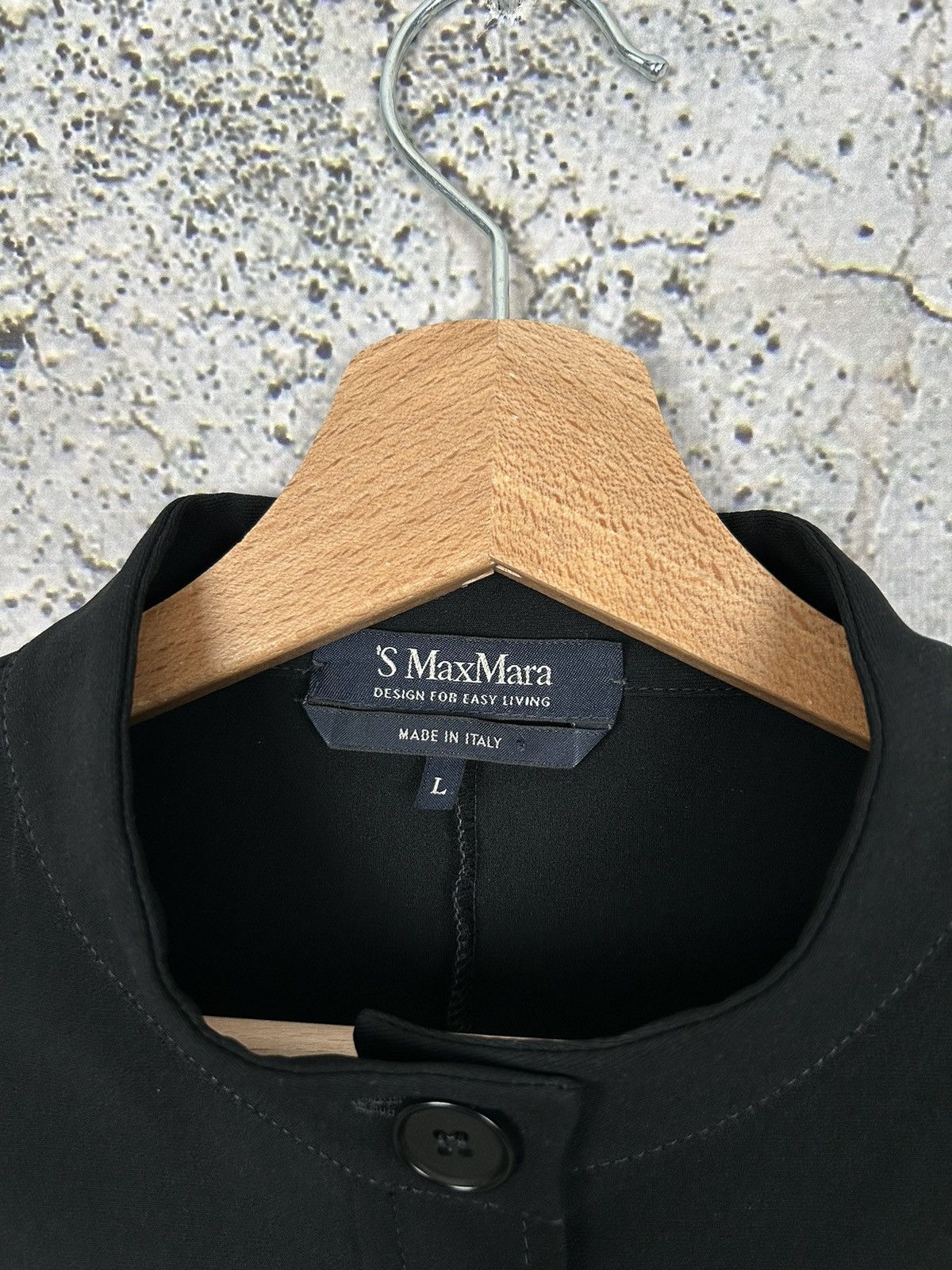 Other S Max Mara Avantgarde Black Light Jacket Blazer Designer Size L / US 10 / IT 46 - 5 Thumbnail