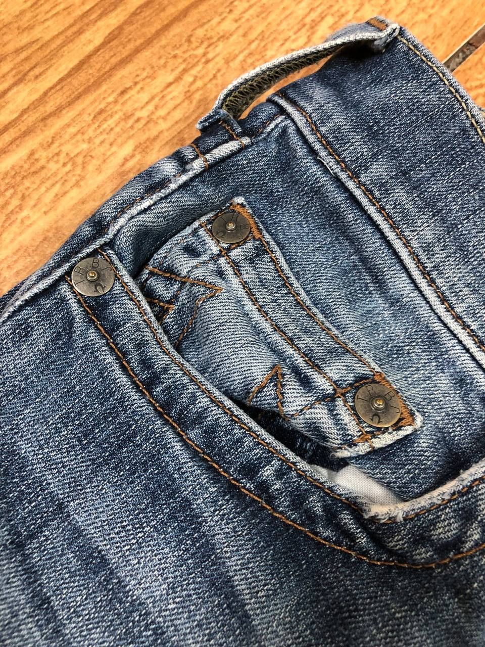 Japanese Brand × True Religion Crazy Crash Dirty Baggy Faded Jean Japan Avant Garde Style Size US 30 / EU 46 - 16 Thumbnail