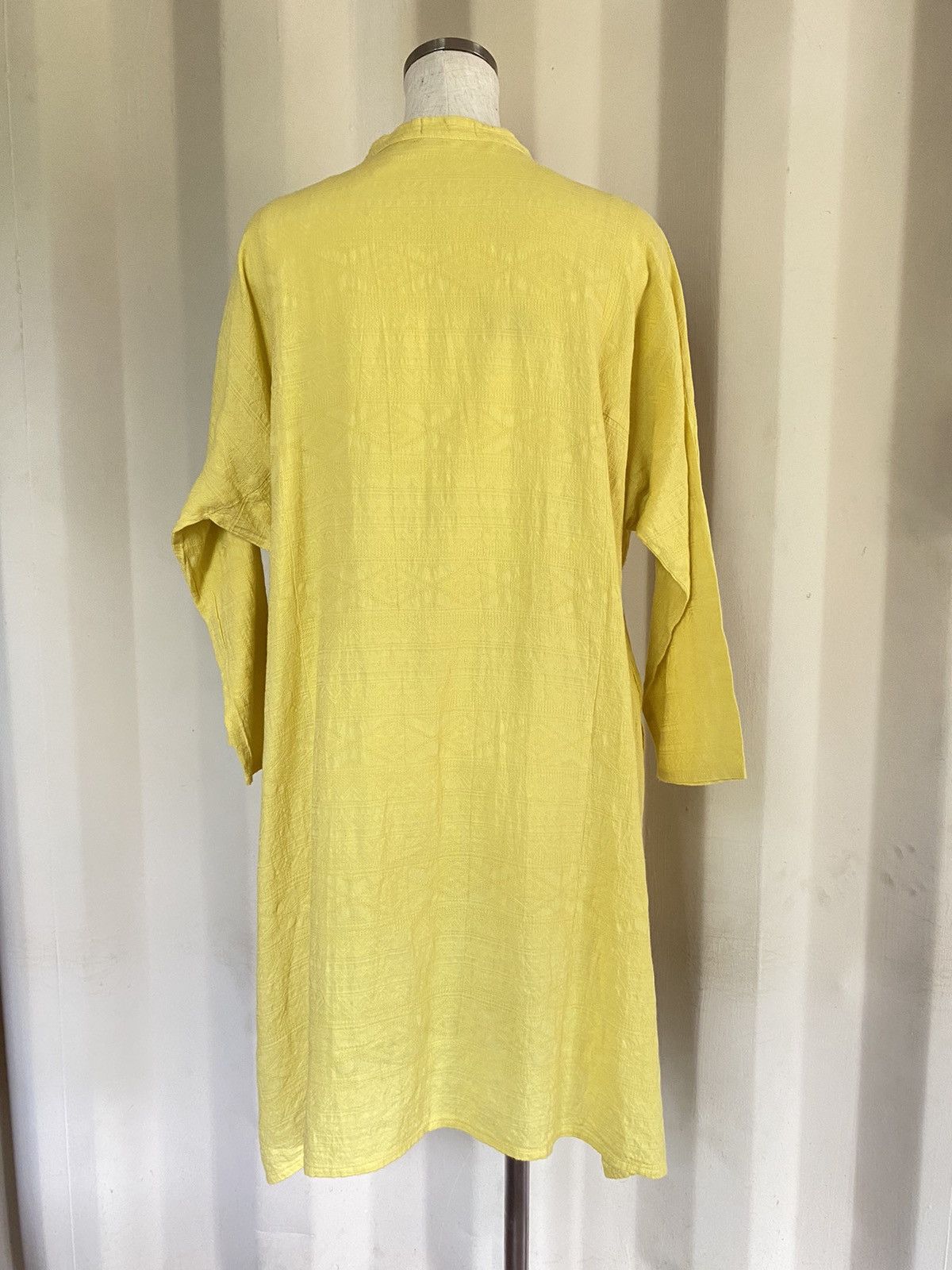 Issey Miyake Plantation Yellow Dress Size M / US 6-8 / IT 42-44 - 3 Thumbnail