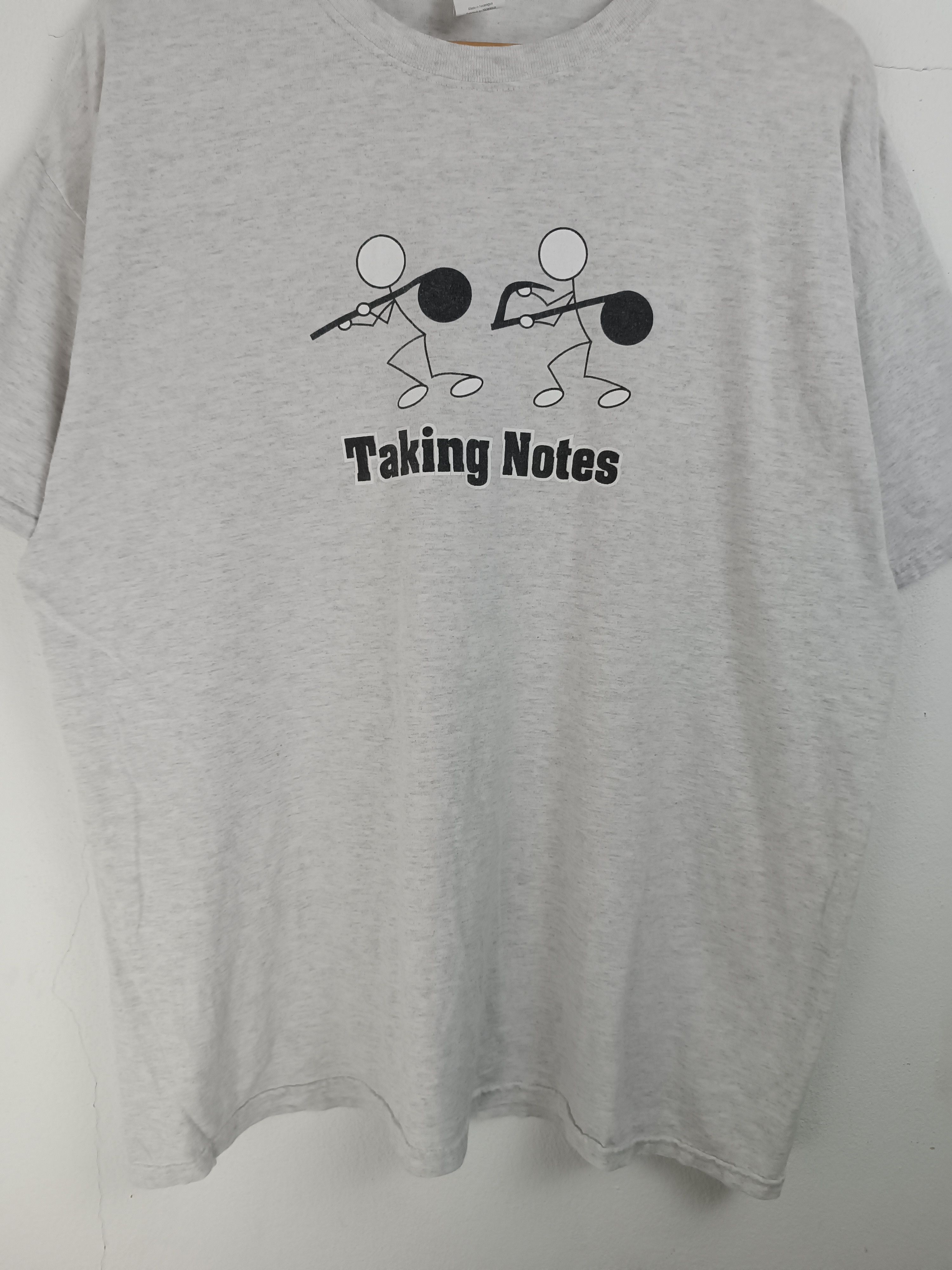 Vintage VINTAGE TAKING NOTES PARODY FUNNY QUOTE TEE HUMOR ADULTS Size US XL / EU 56 / 4 - 6 Thumbnail