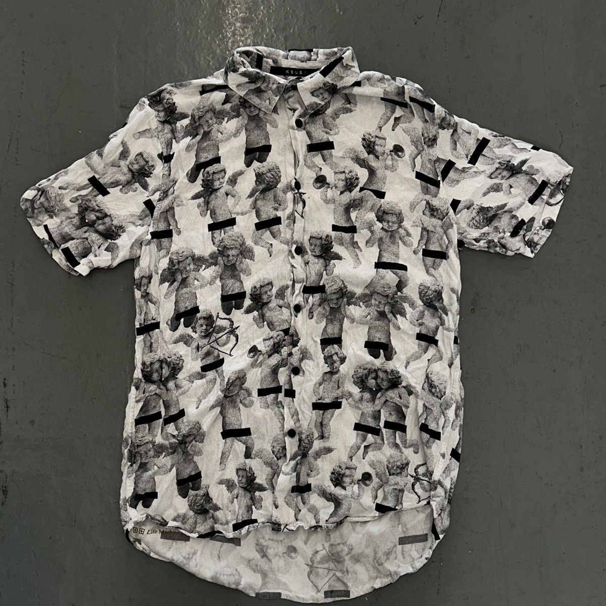 Ksubi Ksubi “Cherub Print” Short Sleeve Shirt Size US S / EU 44-46 / 1 - 1 Thumbnail