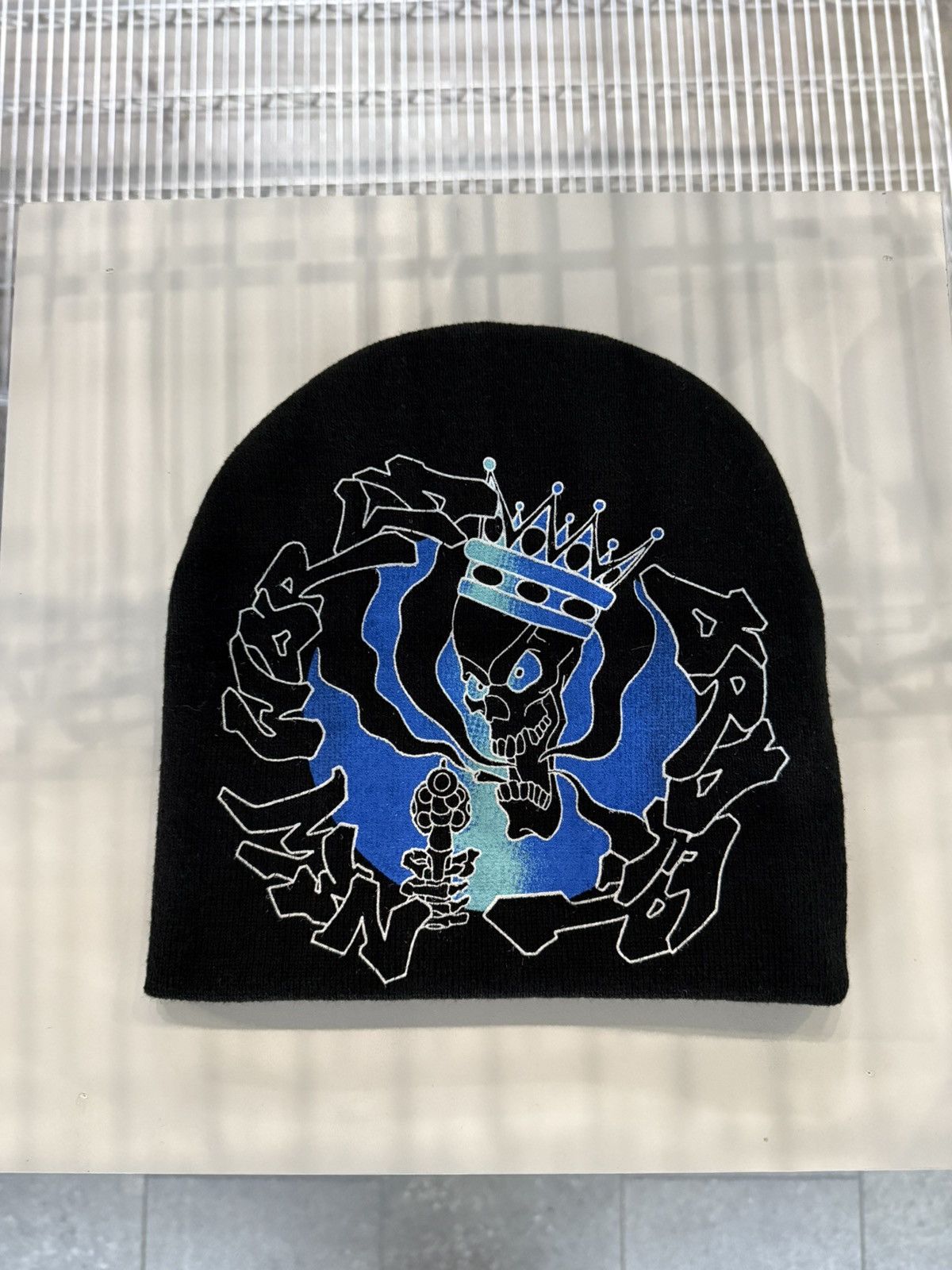 Supreme New World Order Beanie ブラック Supreme New World Order Beanie (SS25) - $40