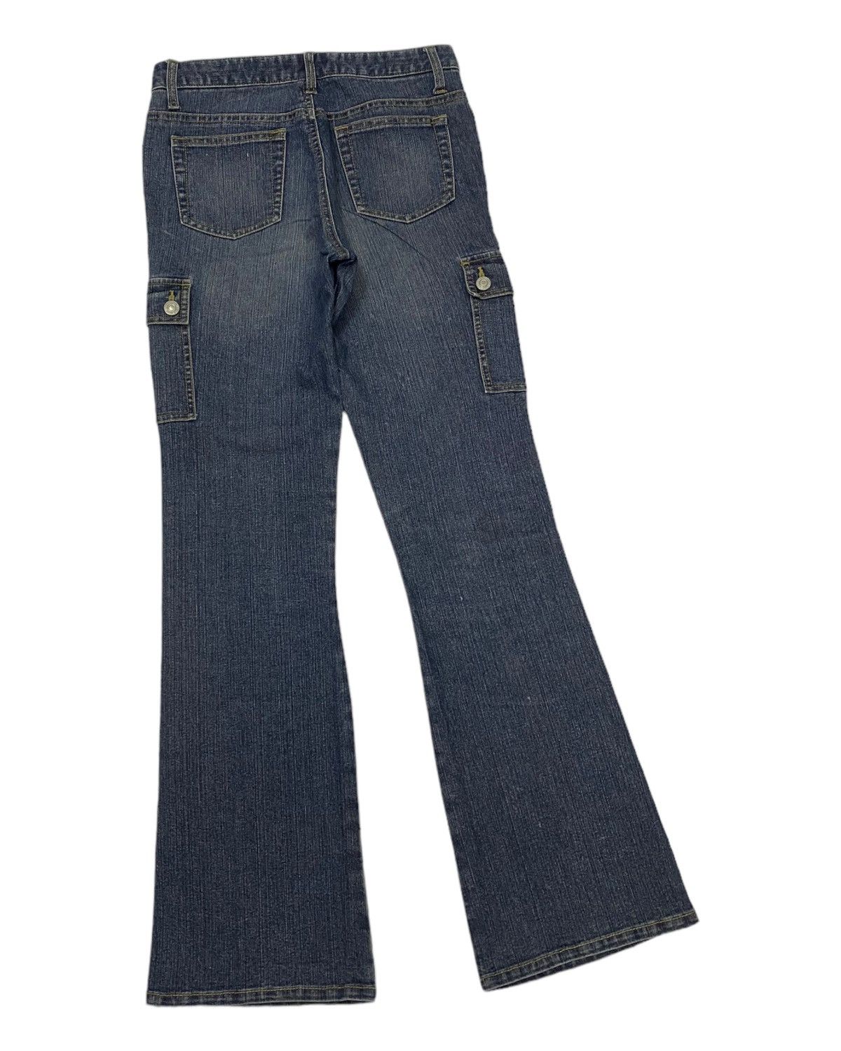 Japanese Brand 🔥ORIRIN JAPAN FLARE MULTI POCKET DENIM JEANS Size 28" / US 6 / IT 42 - 4 Thumbnail