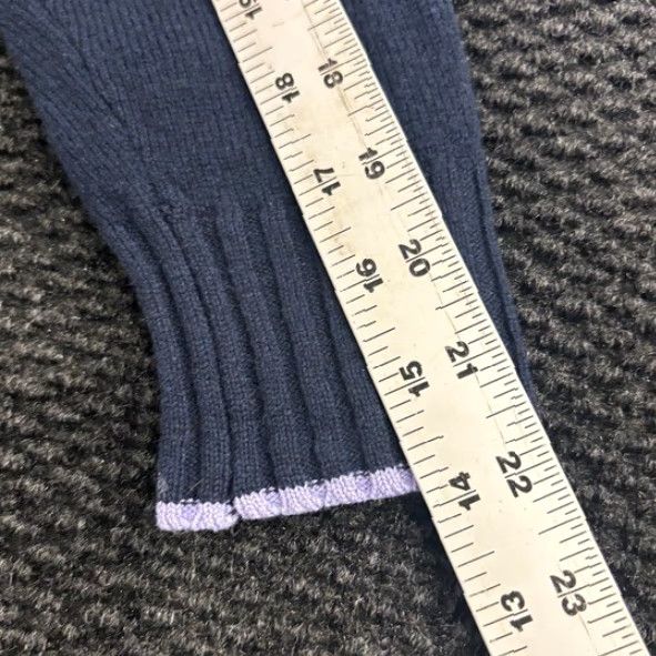 Vintage Woolovers Navy Blue Pure New Wool Quarter Zip Women's Sweater Size L Size L / US 10 / IT 46 - 7 Thumbnail