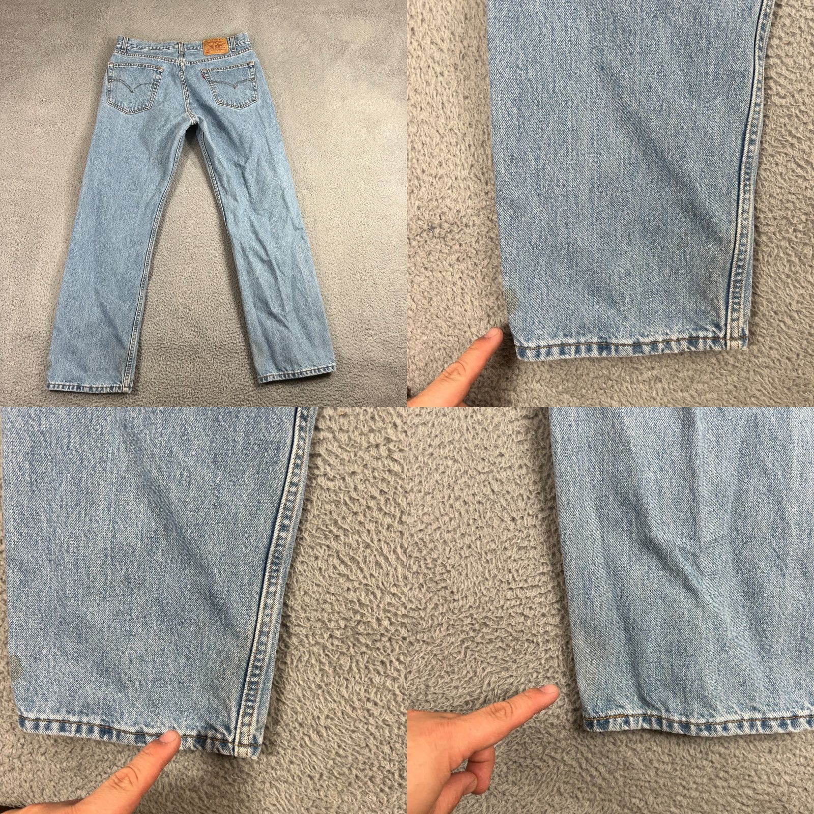 Levi's VINTAGE Levi's 505 Jeans Men Regular Fit Straight Leg Denim Size 36x30 90s Retro Blue Size US 36 / EU 52 - 8 Thumbnail