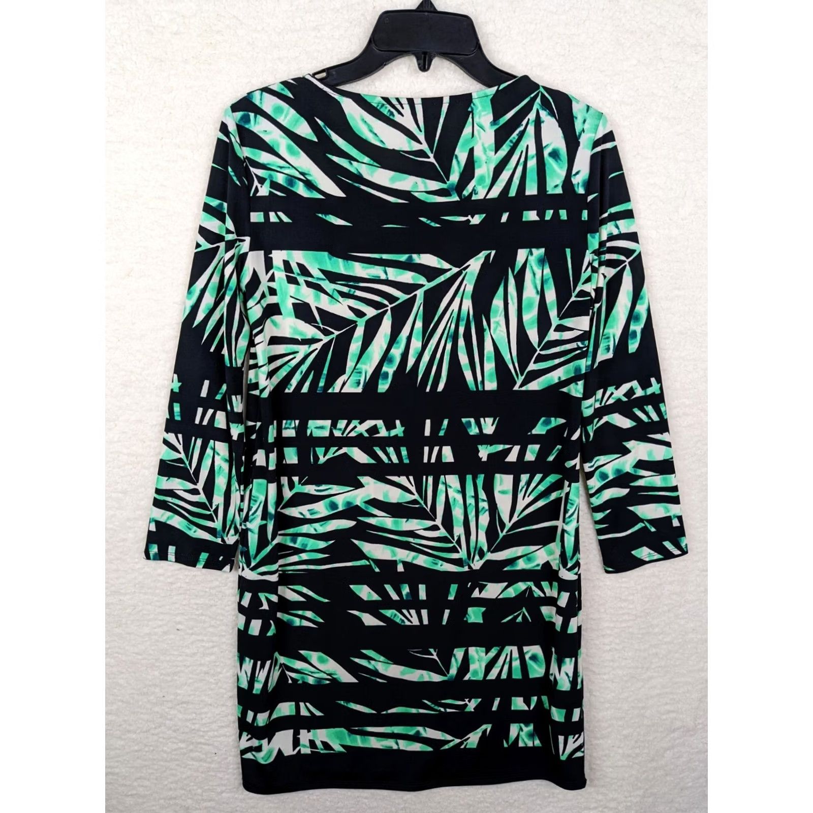 Bcbgmaxazria BCBGMAXAZRIA Dress XS Floral Print Round Neck Long Sleeve A-Line Vintage No Size XS / US 0-2 / IT 36-38 - 2 Thumbnail