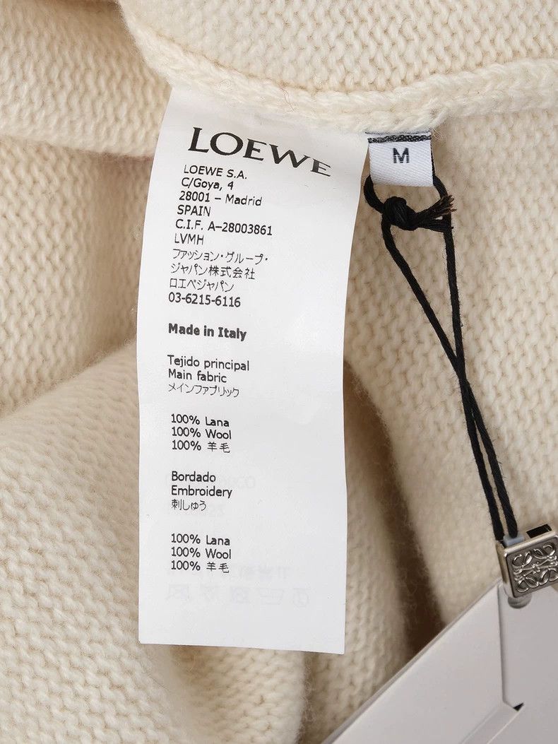 Loewe LOEWE White sweater in beige Size M / US 6-8 / IT 42-44 - 9 Thumbnail