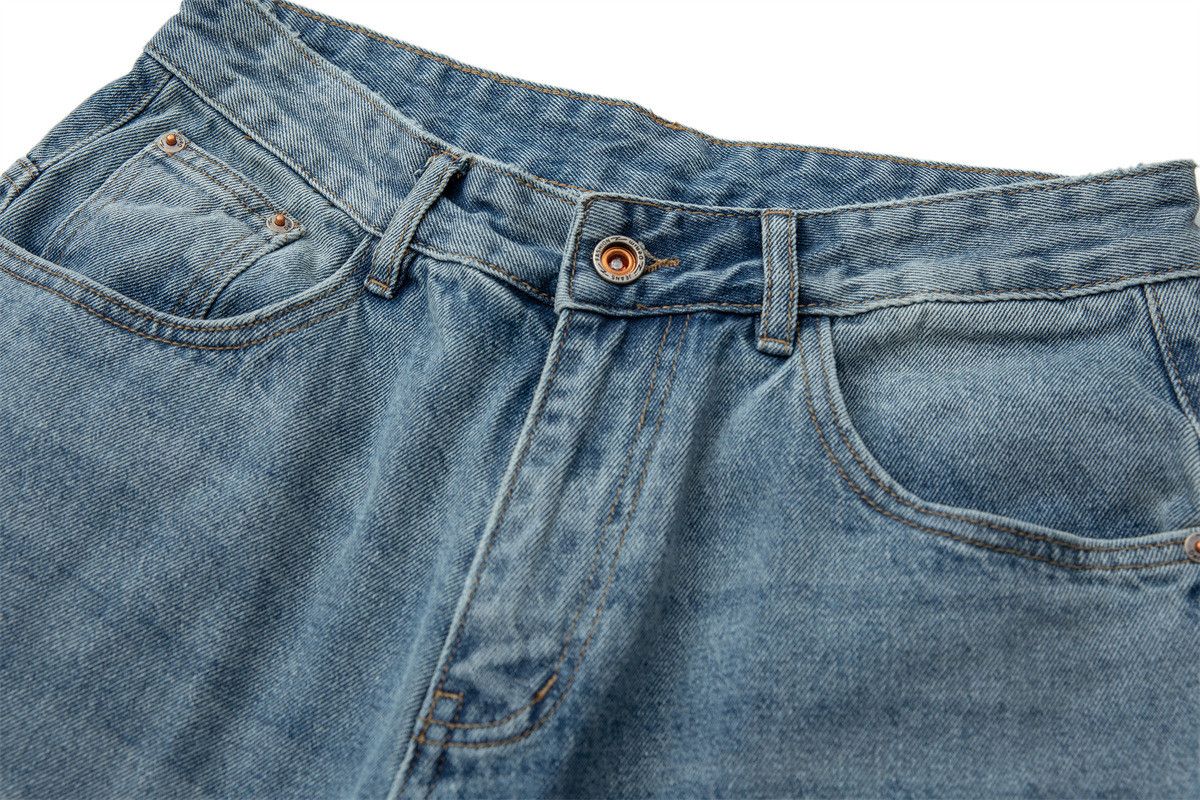 Jean American retro ripped men's washed casual jeans Size US 32 / EU 48 - 3 Thumbnail