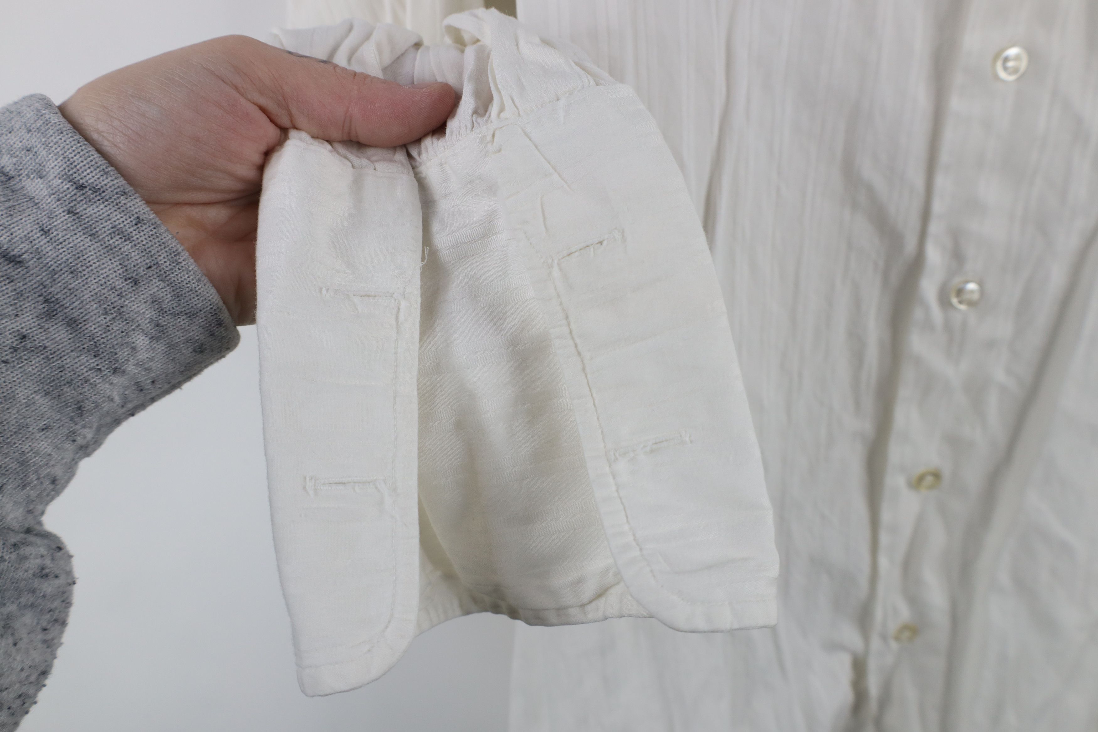 Vintage Vintage 70s Rockabilly French Cuff Button Shirt White USA Size US L / EU 52-54 / 3 - 8 Thumbnail