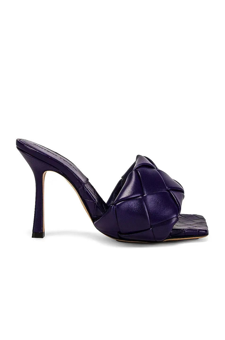 Bottega Veneta o1n1vont0325 Lido Mules in Dark Purple Size US 5.5 / IT 35.5 - 1 Thumbnail