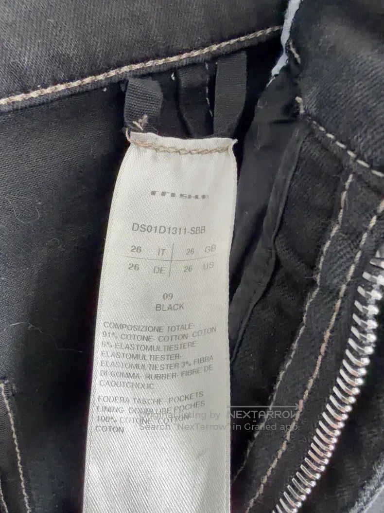 Rick Owens Rick Owens High-Waisted Black Denim Pants Size US 26 / EU 42 - 5 Thumbnail