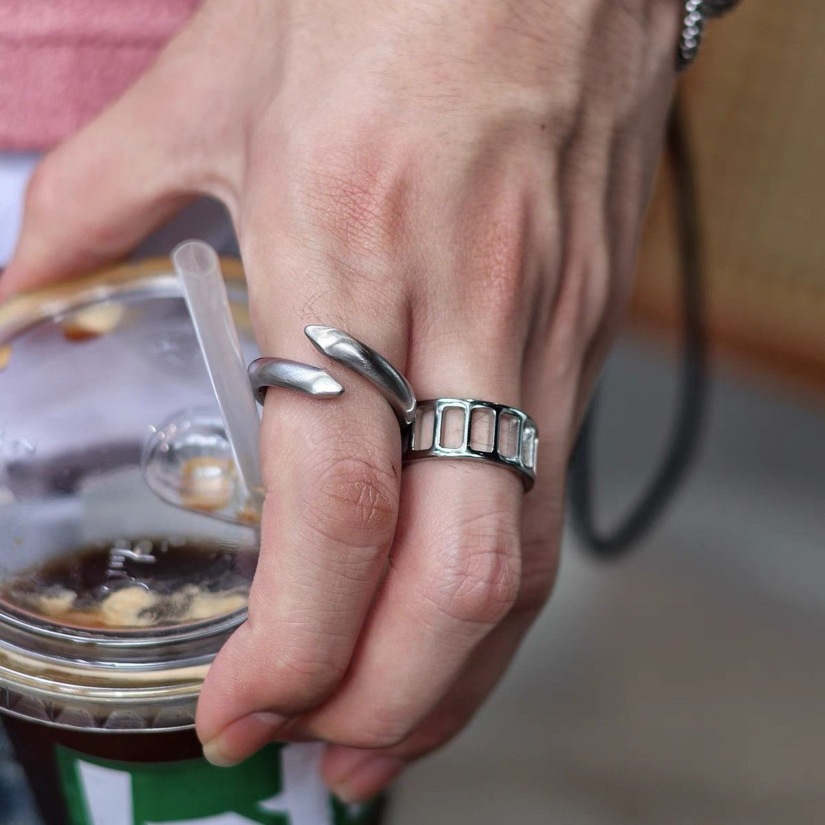 Japanese Brand × Vintage Retro punk rings Size ONE SIZE - 1 Thumbnail