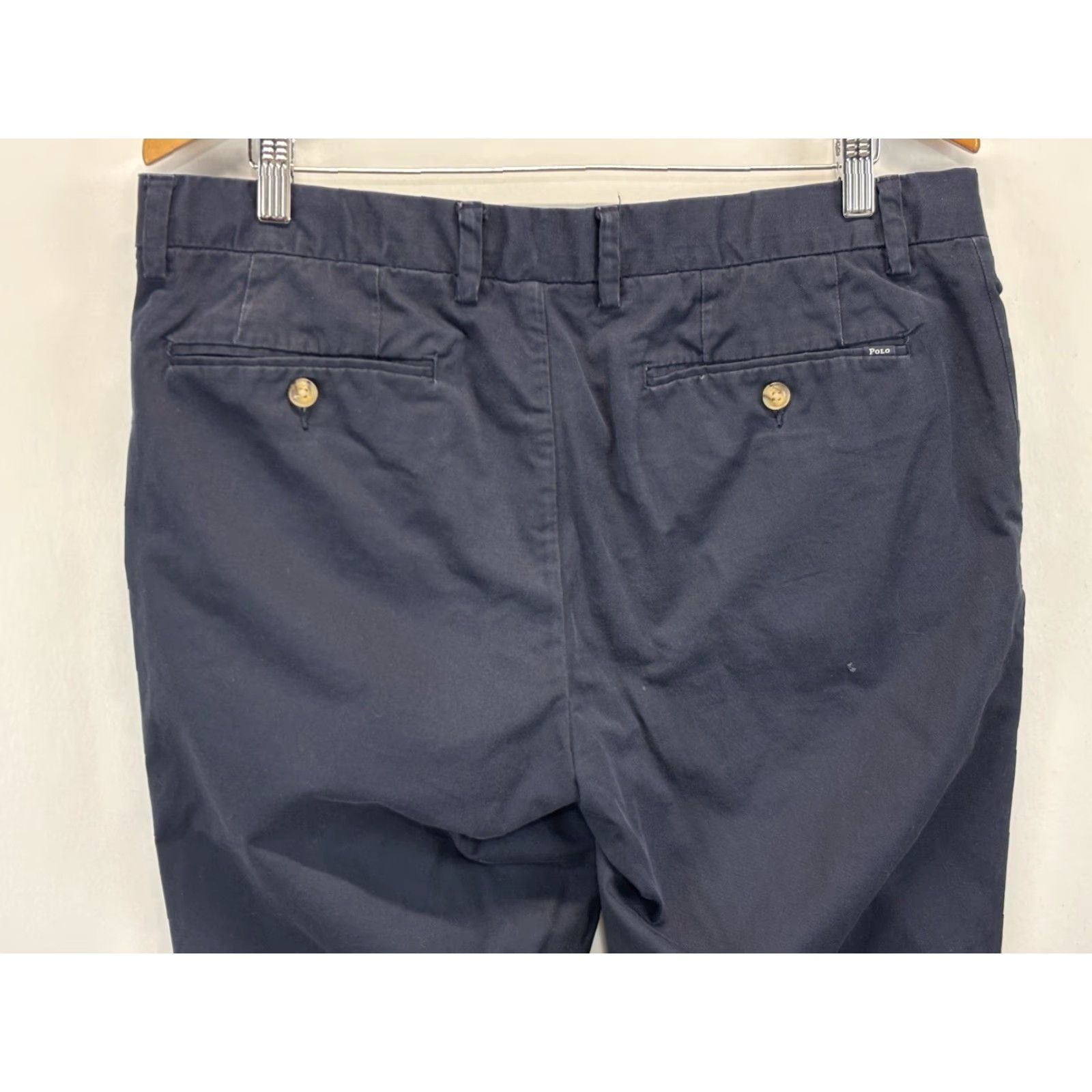 Polo Ralph Lauren Polo Ralph Lauren Chino Pants Men’s 36x32 Navy Stretch Slim Fit Preppy Pants Flat Front Cotton Blend 36in Inseam 31in") Size US M / EU 48-50 / 2 - 4 Thumbnail